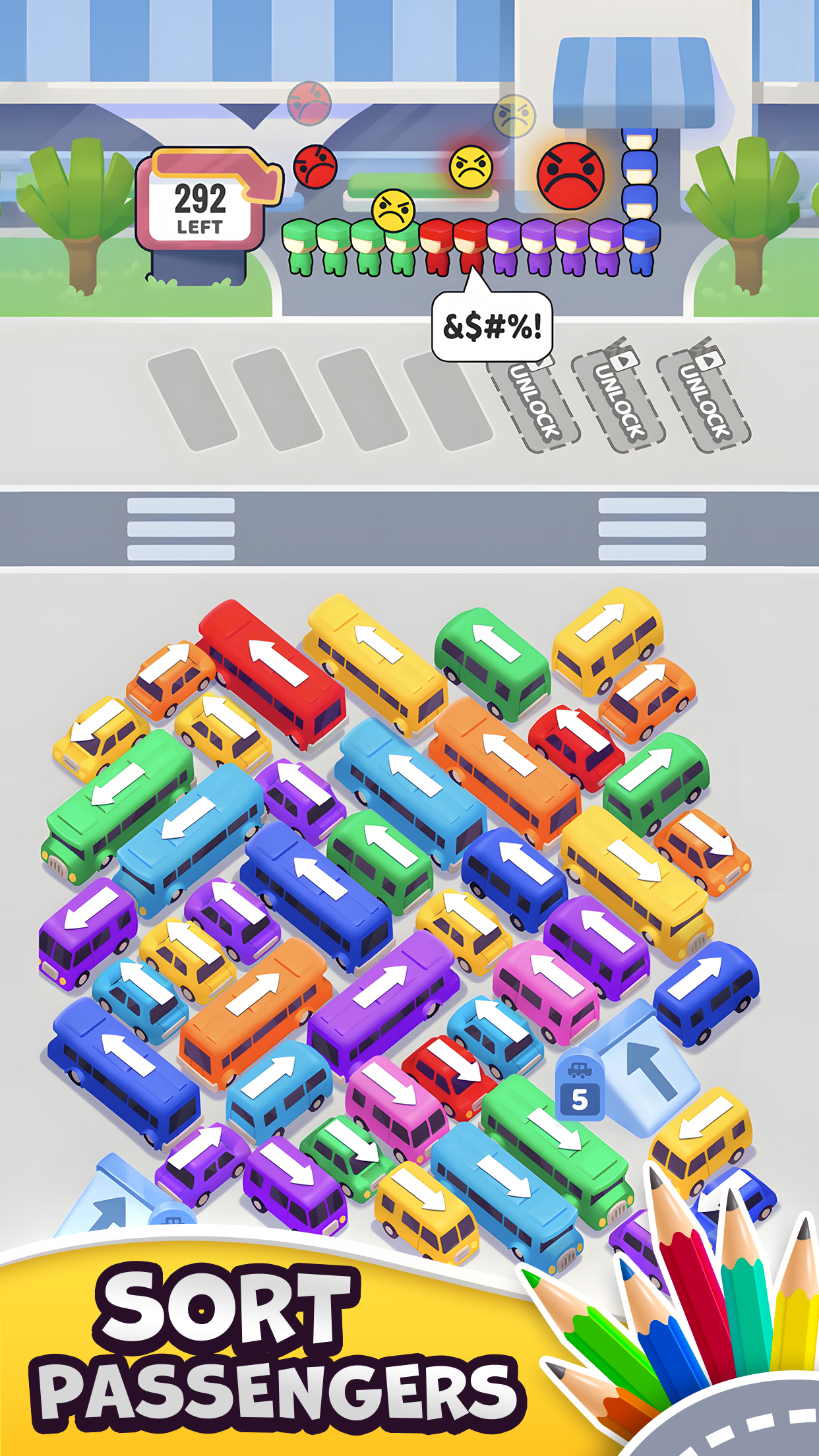 اسکرین شات 2 بازی Bus Frenzy - Traffic Jam