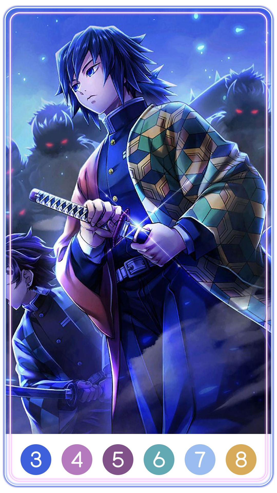 اسکرین شات 1 بازی Demon Slayer Color by Number