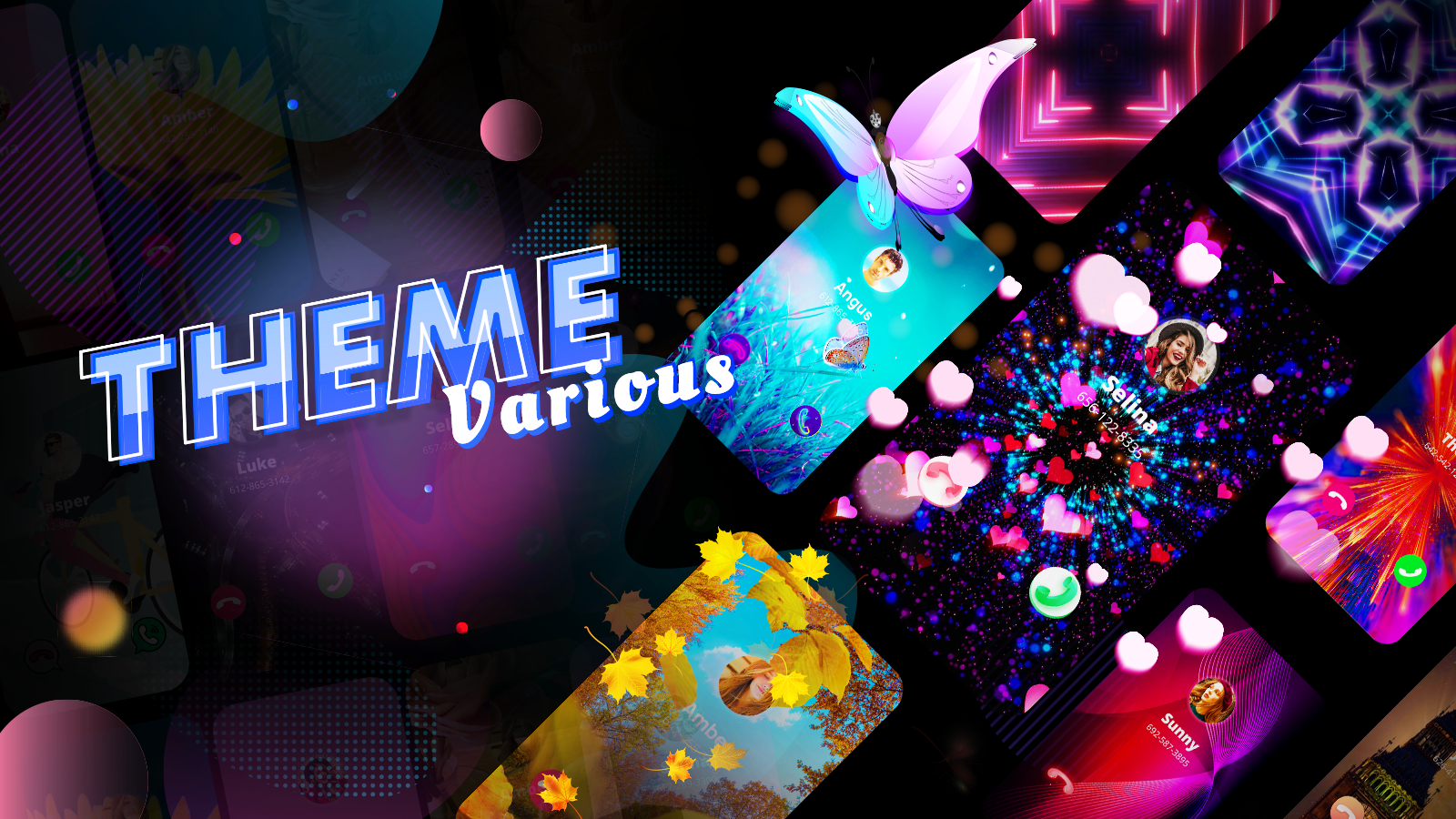 اسکرین شات 4 برنامه Color Call Screen & Themes