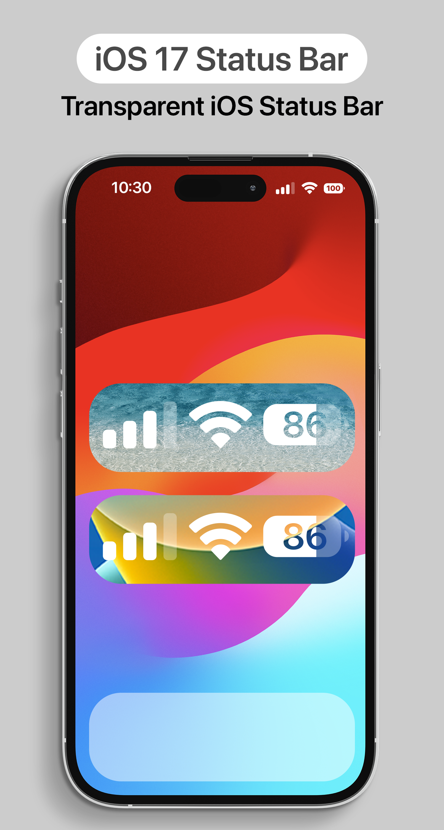 اسکرین شات 3 برنامه iCenter iOS 17: X - Status Bar