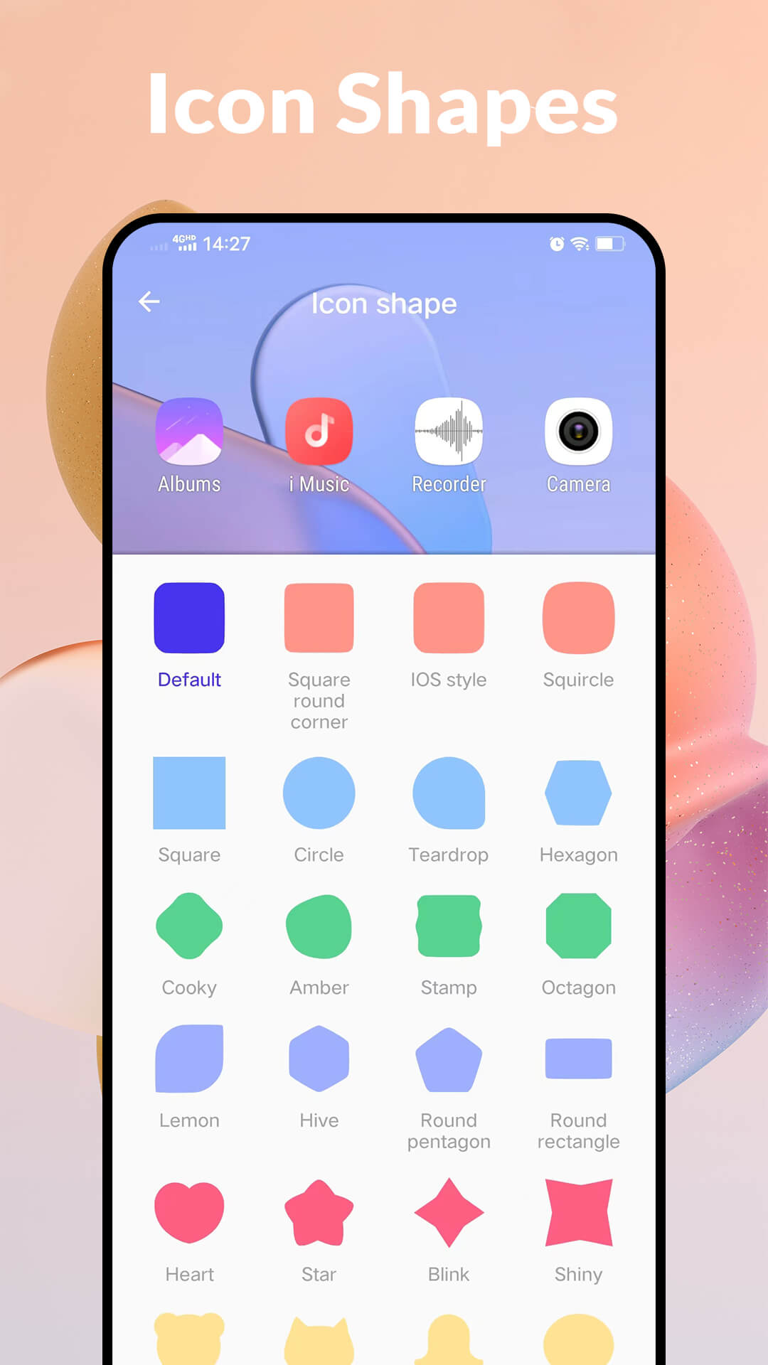 اسکرین شات 4 برنامه Color Launcher, cool themes