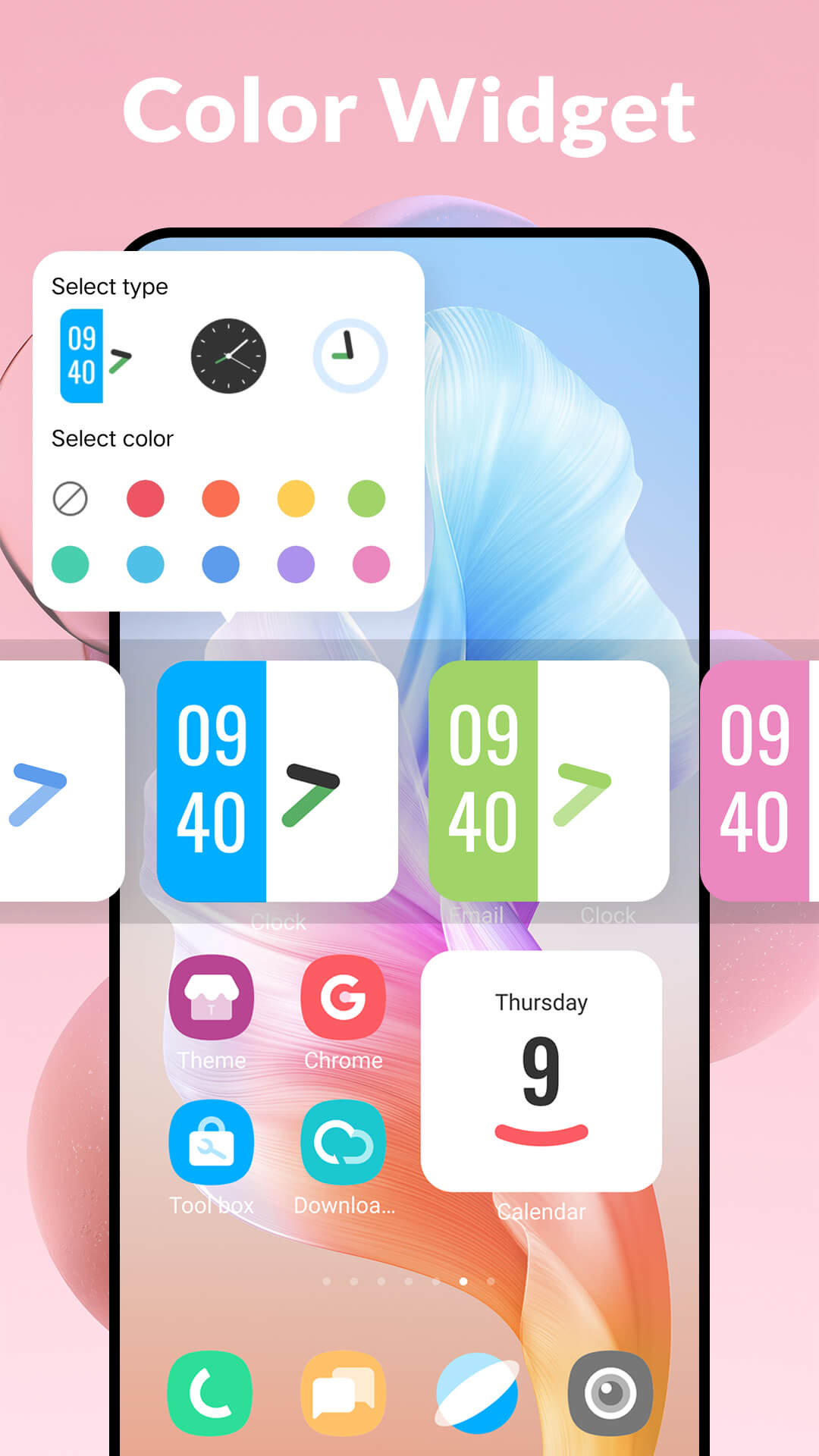 اسکرین شات 5 برنامه Color Launcher, cool themes