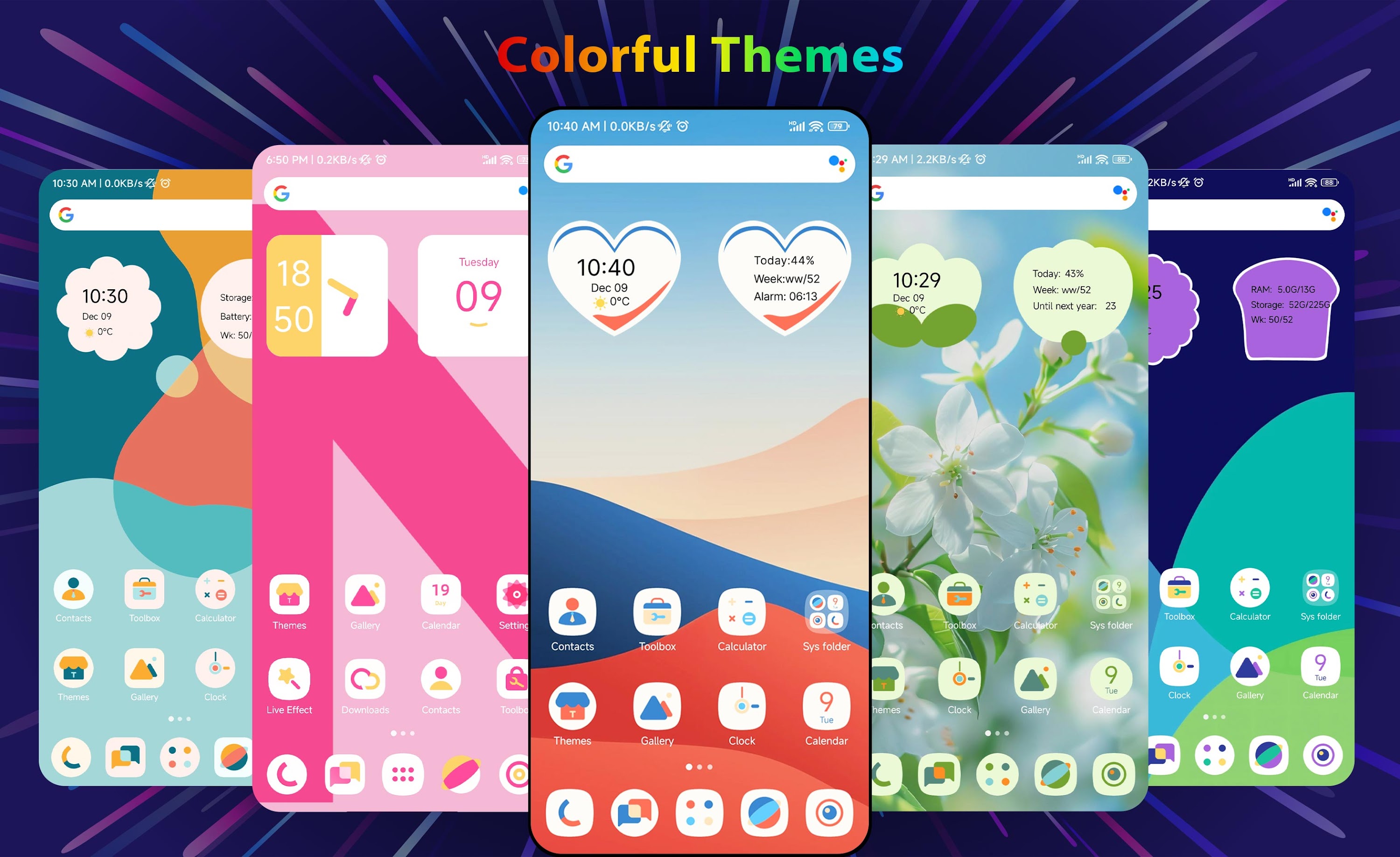 اسکرین شات 2 برنامه Color Launcher, cool themes