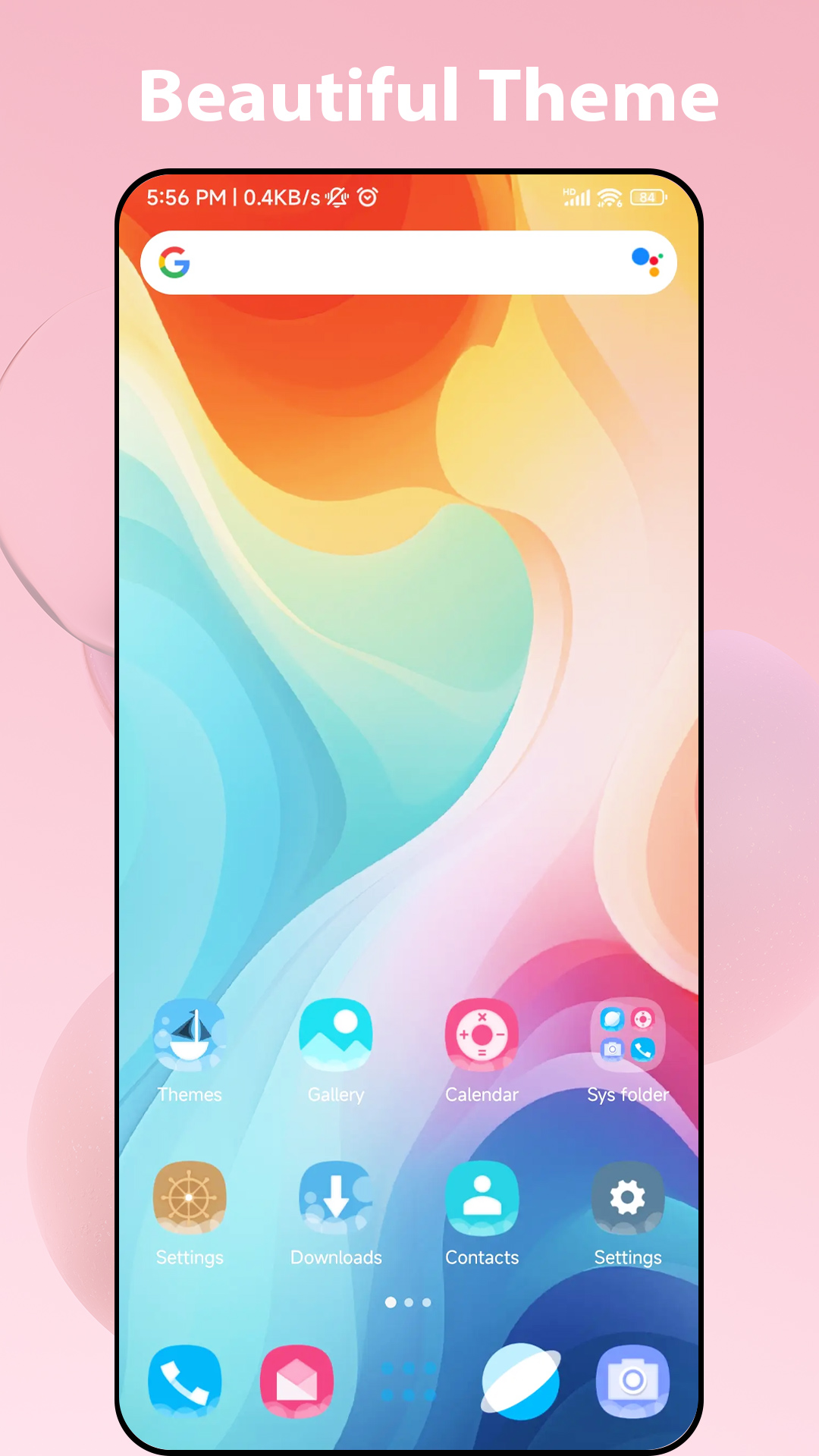 اسکرین شات 3 برنامه Color Launcher, cool themes