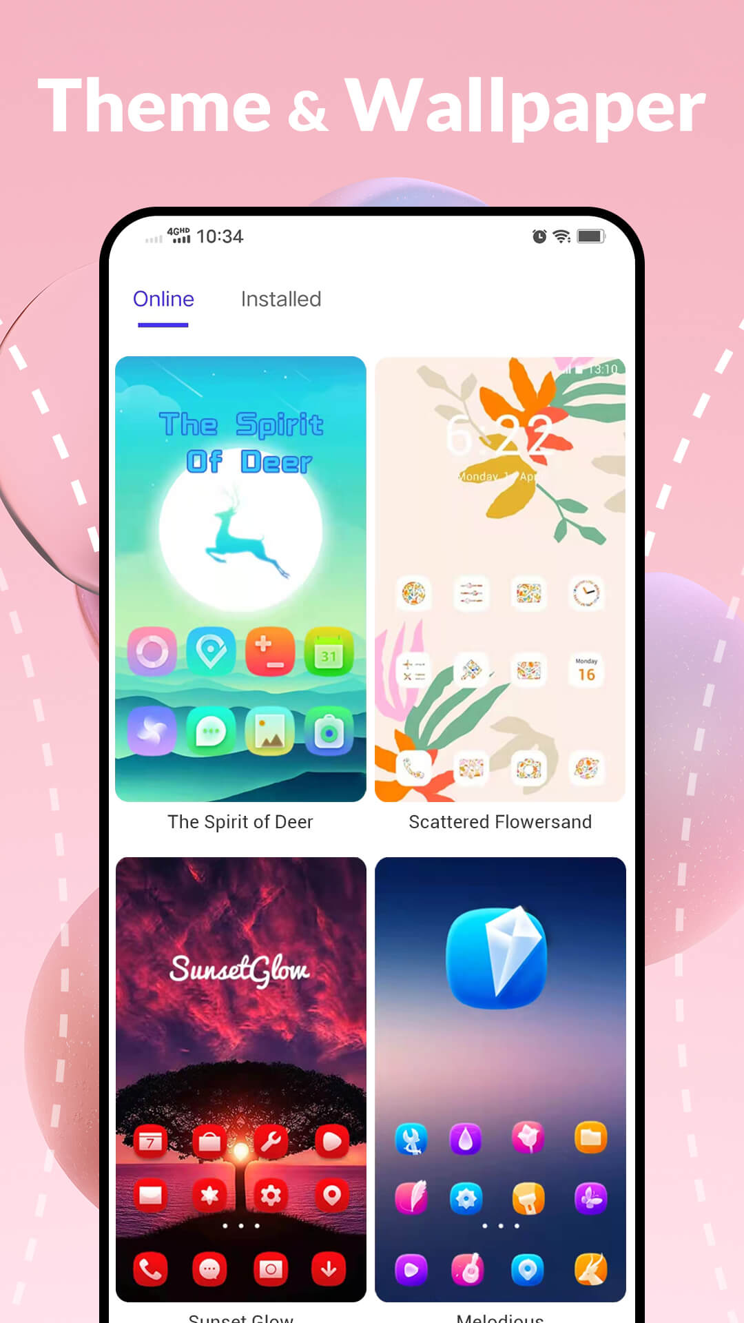 اسکرین شات 6 برنامه Color Launcher, cool themes