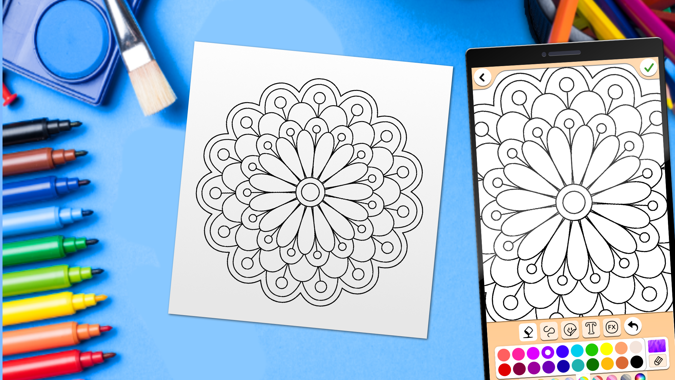 اسکرین شات 3 بازی Mandala Coloring Pages