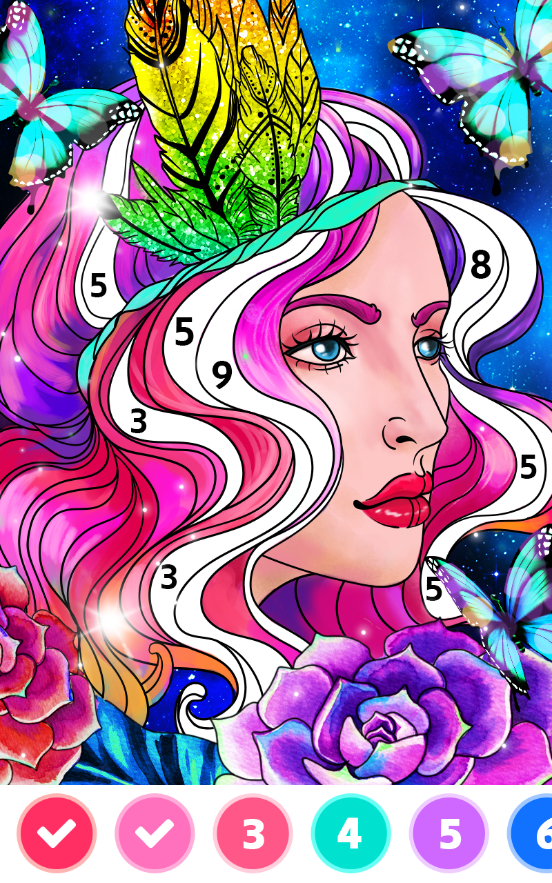 اسکرین شات 1 برنامه Color123 - Paint by Number