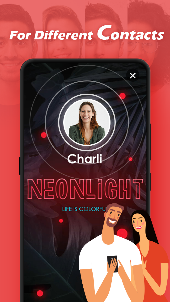 اسکرین شات 5 برنامه Caller Theme Screen Color Call