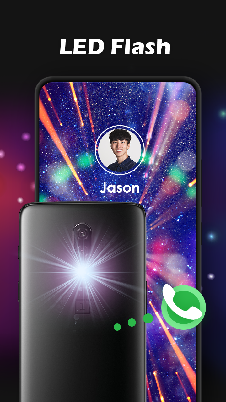 اسکرین شات 4 برنامه Caller Theme Screen Color Call