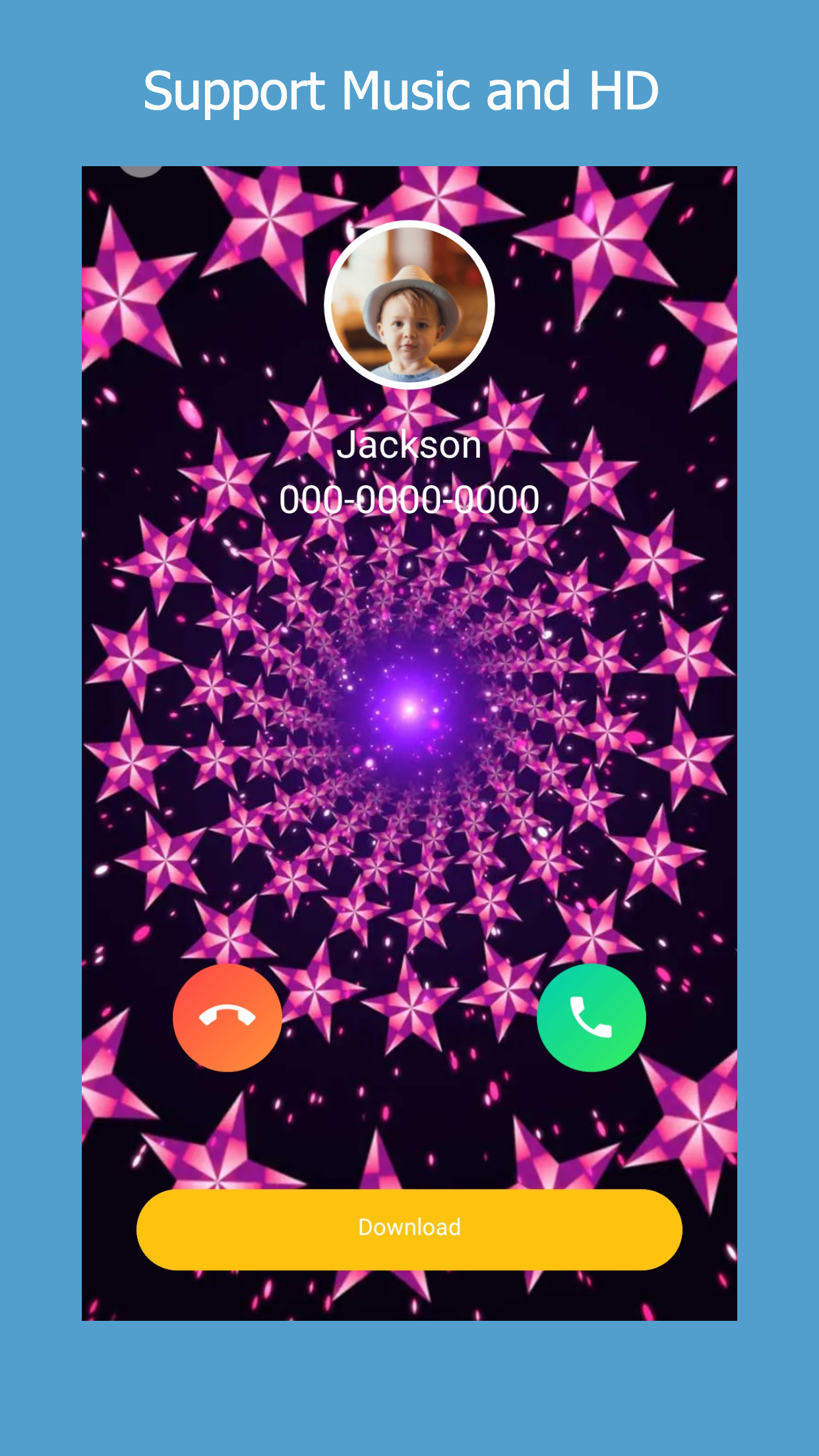 اسکرین شات 4 برنامه Color Call Flash - Call Screen