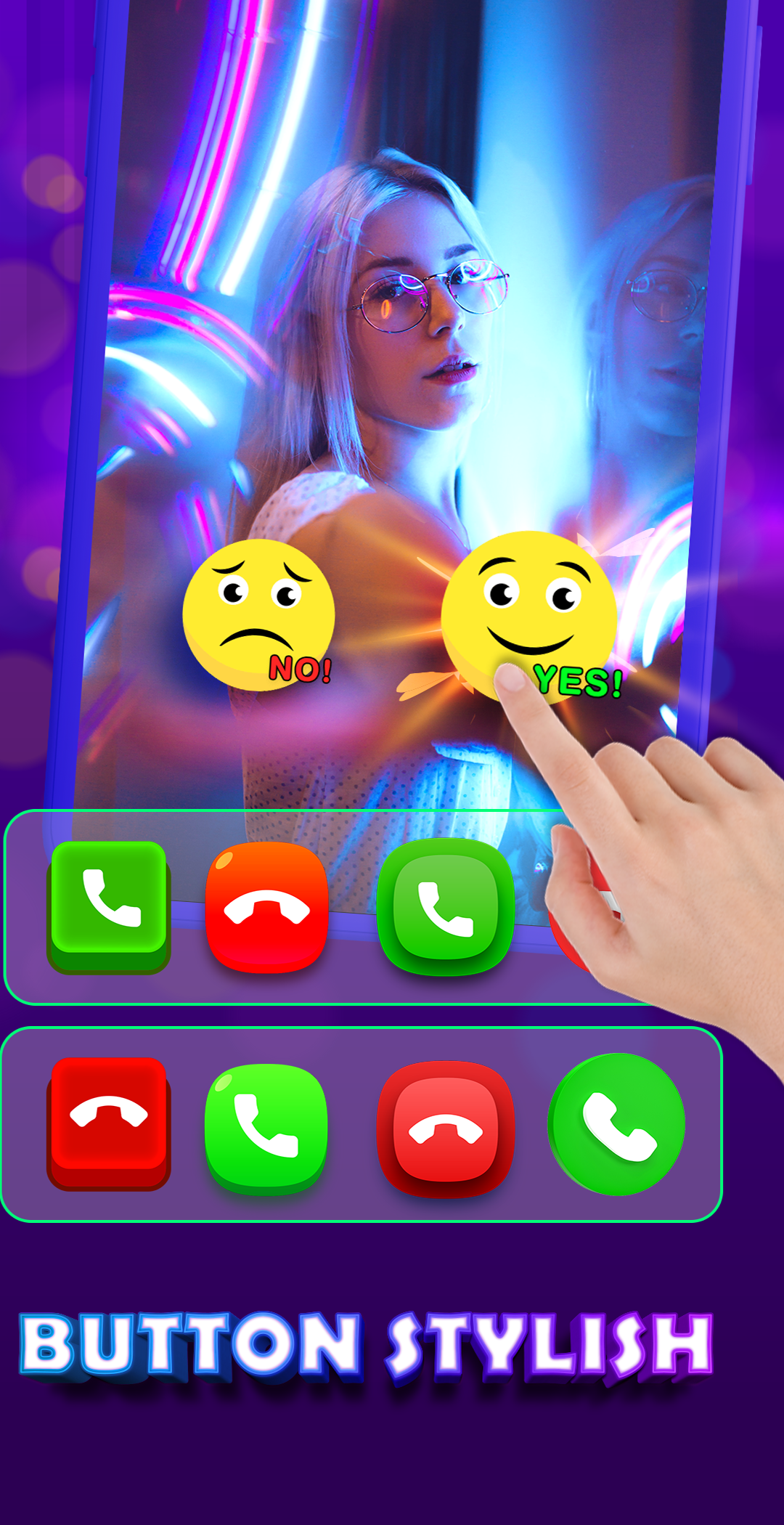 اسکرین شات 5 برنامه Color Phone Screen Call Screen