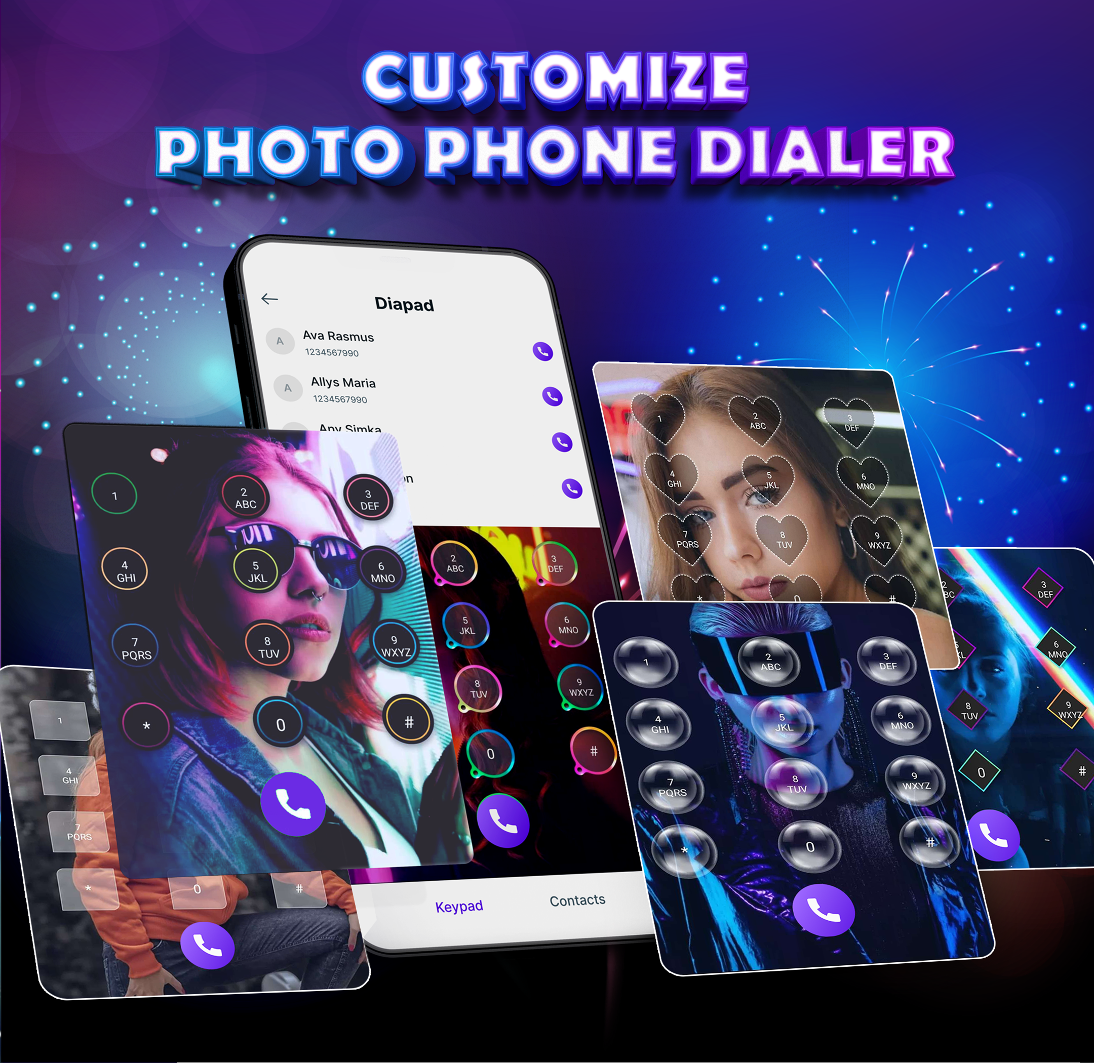 اسکرین شات 4 برنامه Color Phone Screen Call Screen