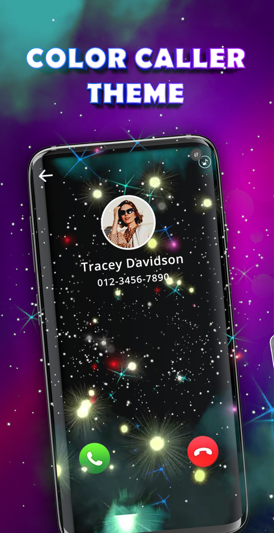 اسکرین شات 3 برنامه Color Phone Screen Call Screen