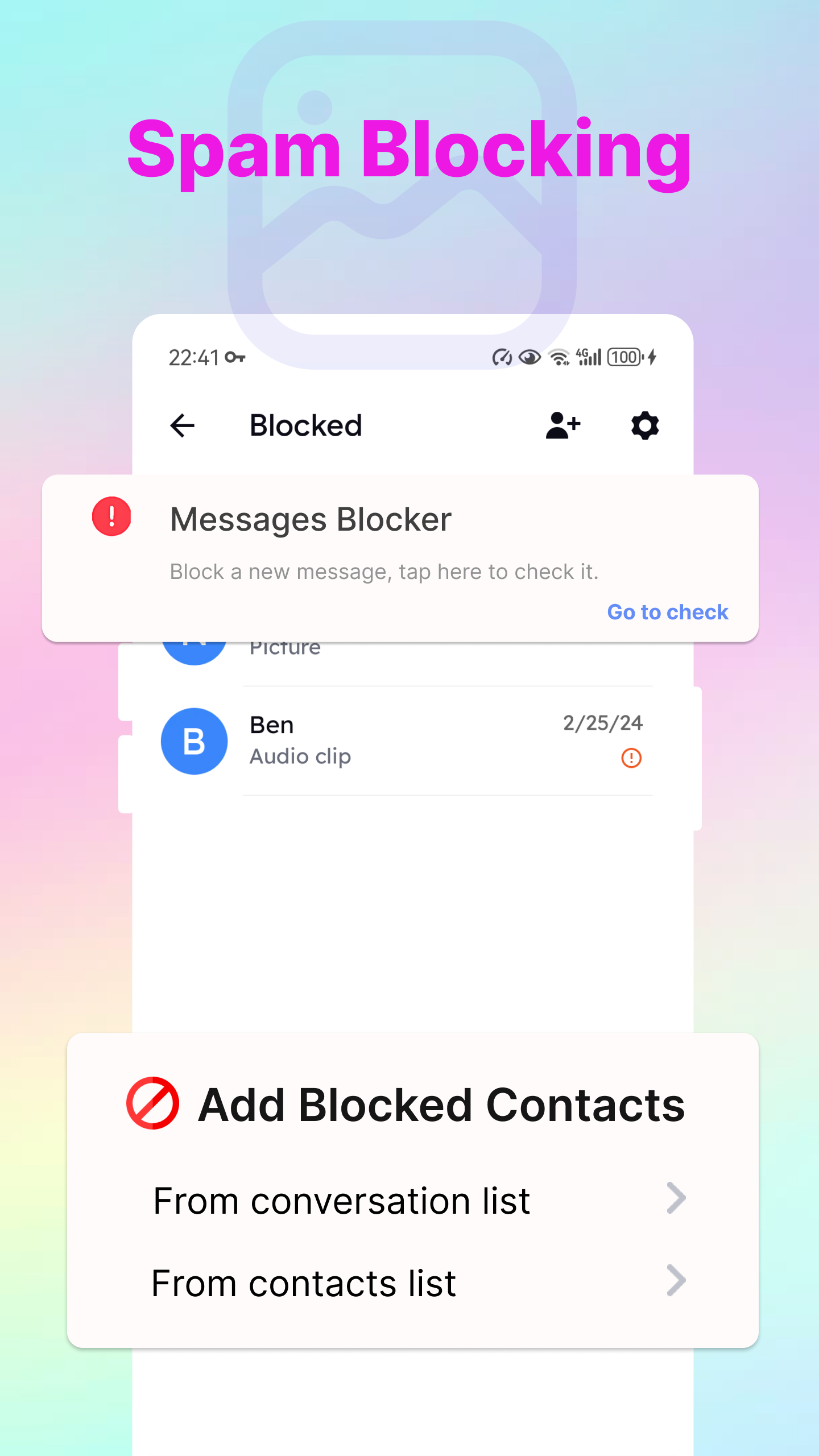 اسکرین شات 6 برنامه Color SMS: Message & Messenger
