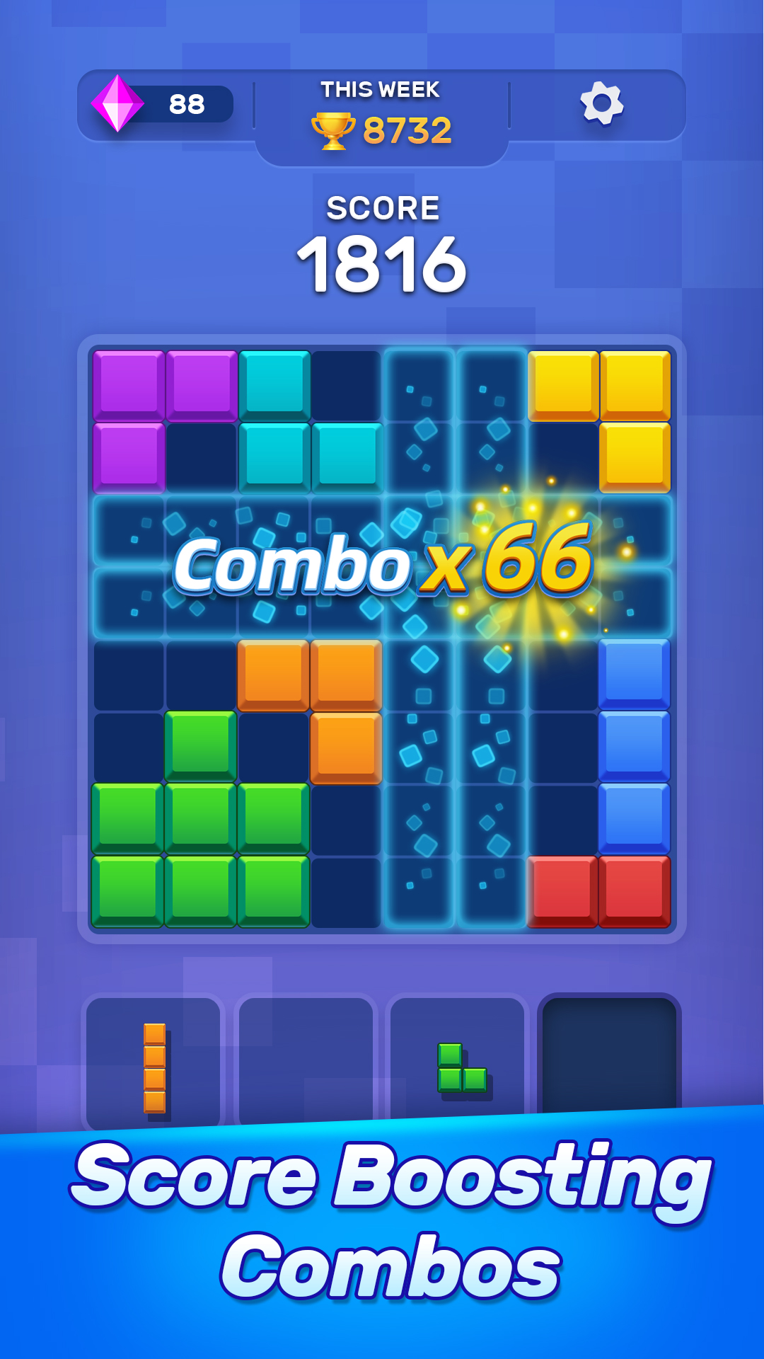 اسکرین شات 2 بازی Block Puzzle:Color Blast