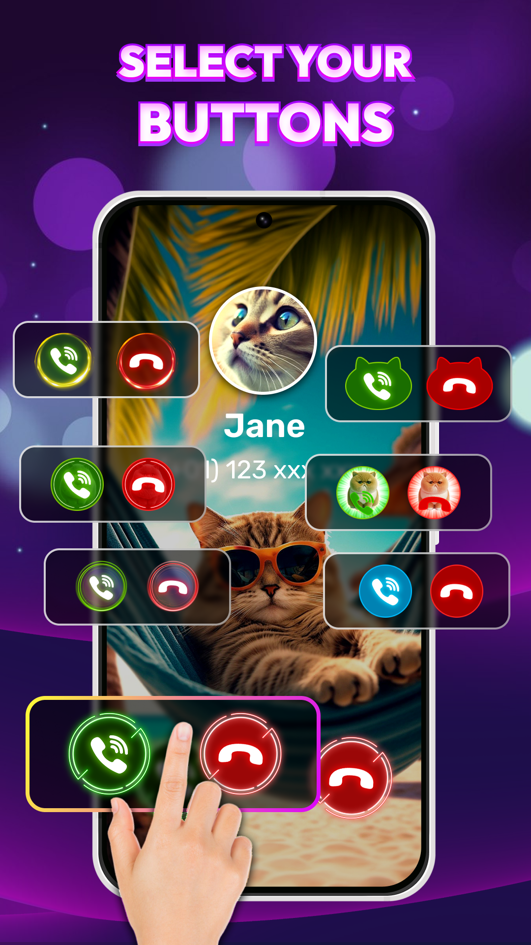 اسکرین شات 4 برنامه Call Theme & Color Phone Call