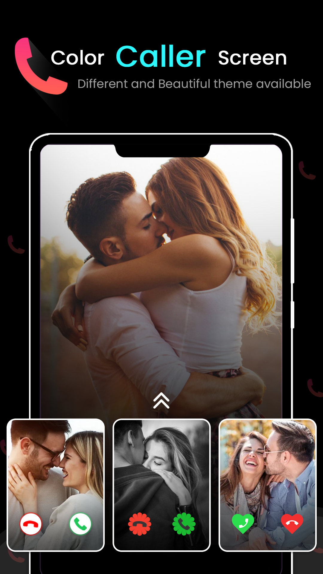 اسکرین شات 2 برنامه Color Caller Screen
