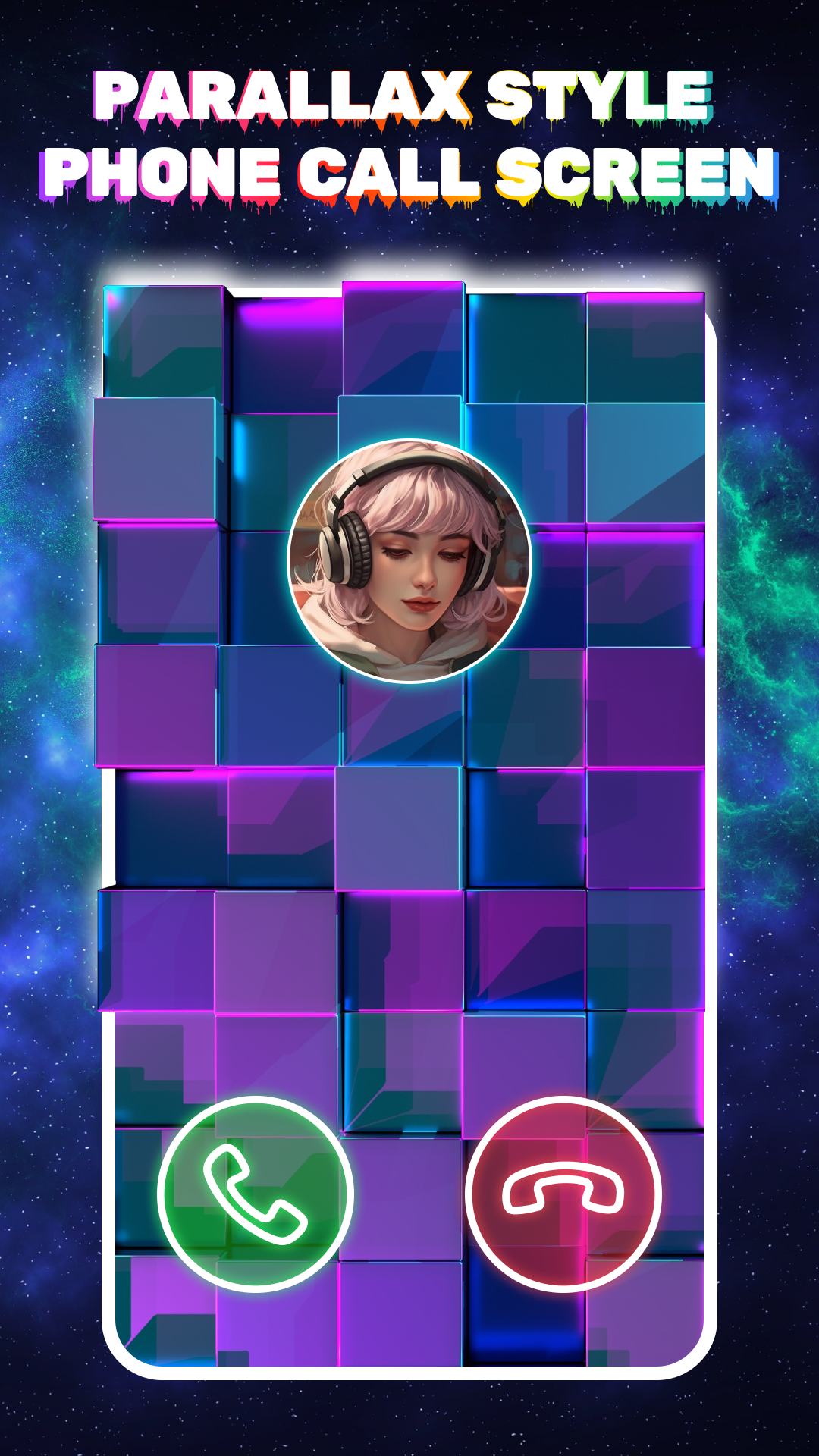 اسکرین شات 3 برنامه Call Screen Themes - Blingcall