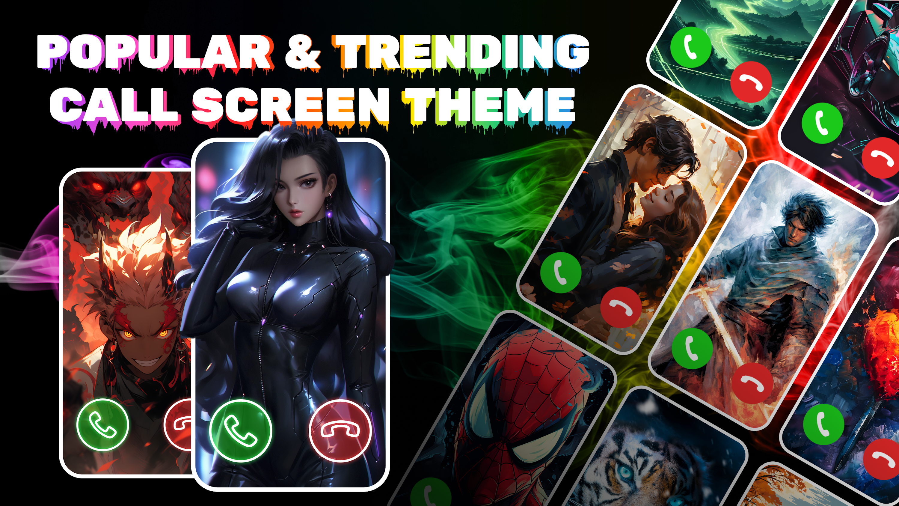 اسکرین شات 1 برنامه Call Screen Themes - Blingcall