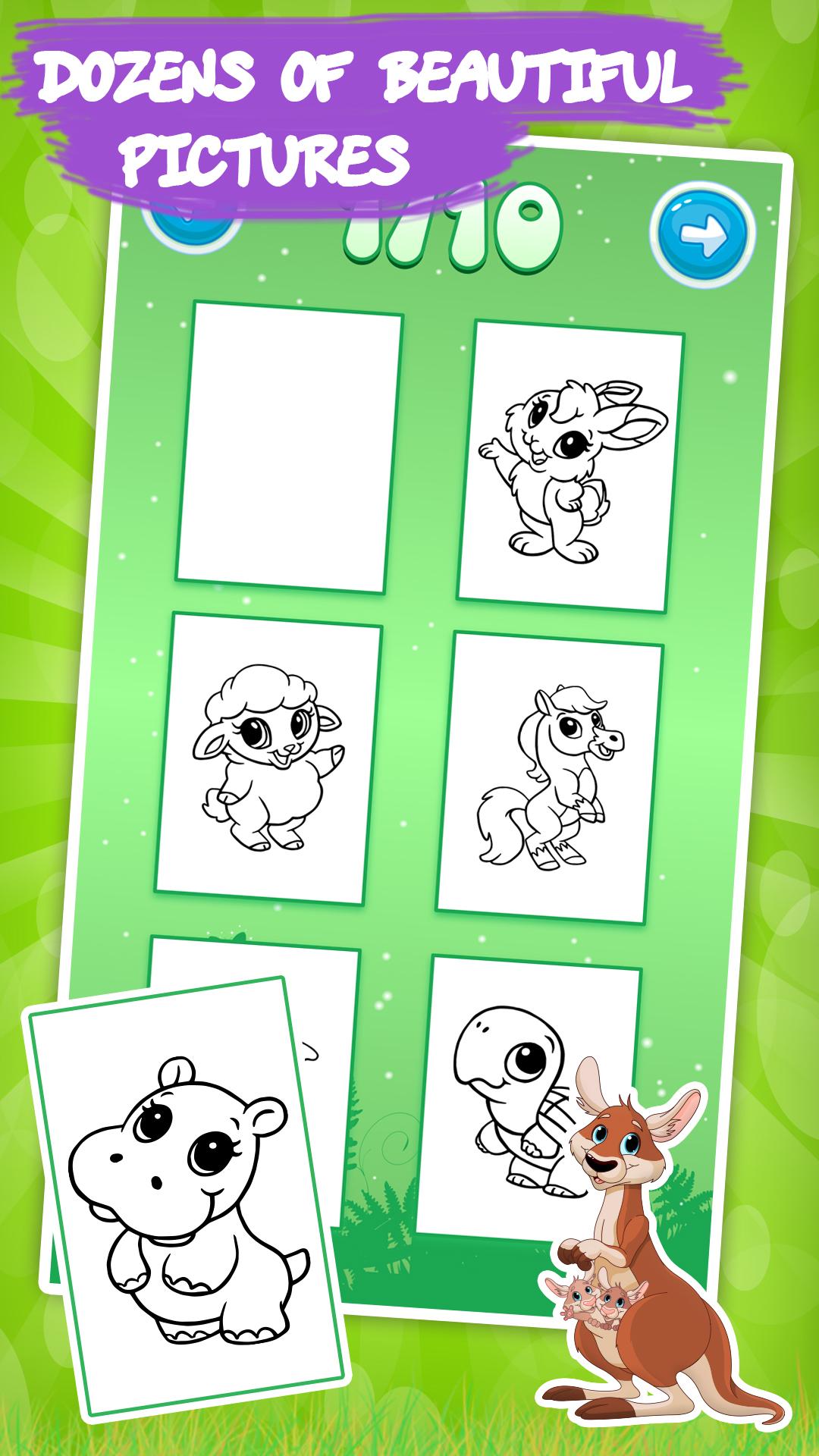 اسکرین شات 2 بازی Animal Coloring Games for Kids