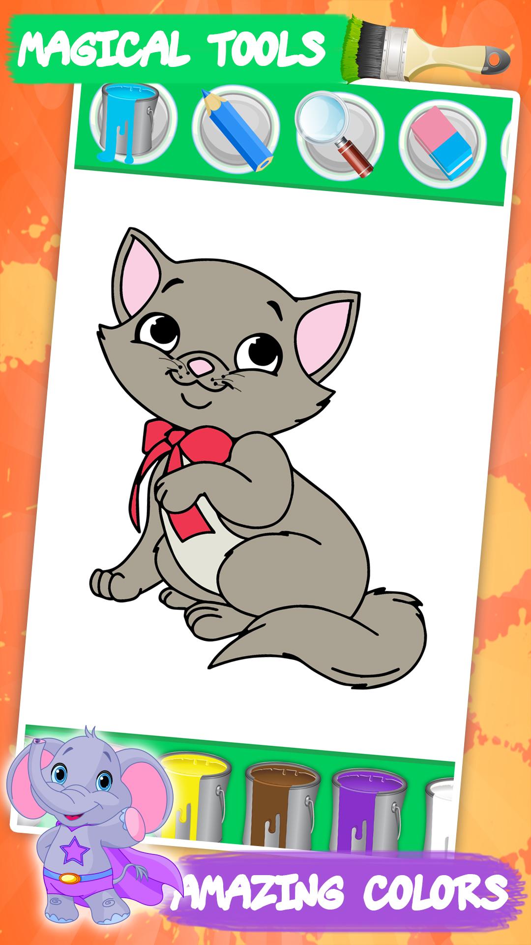 اسکرین شات 1 بازی Animal Coloring Games for Kids