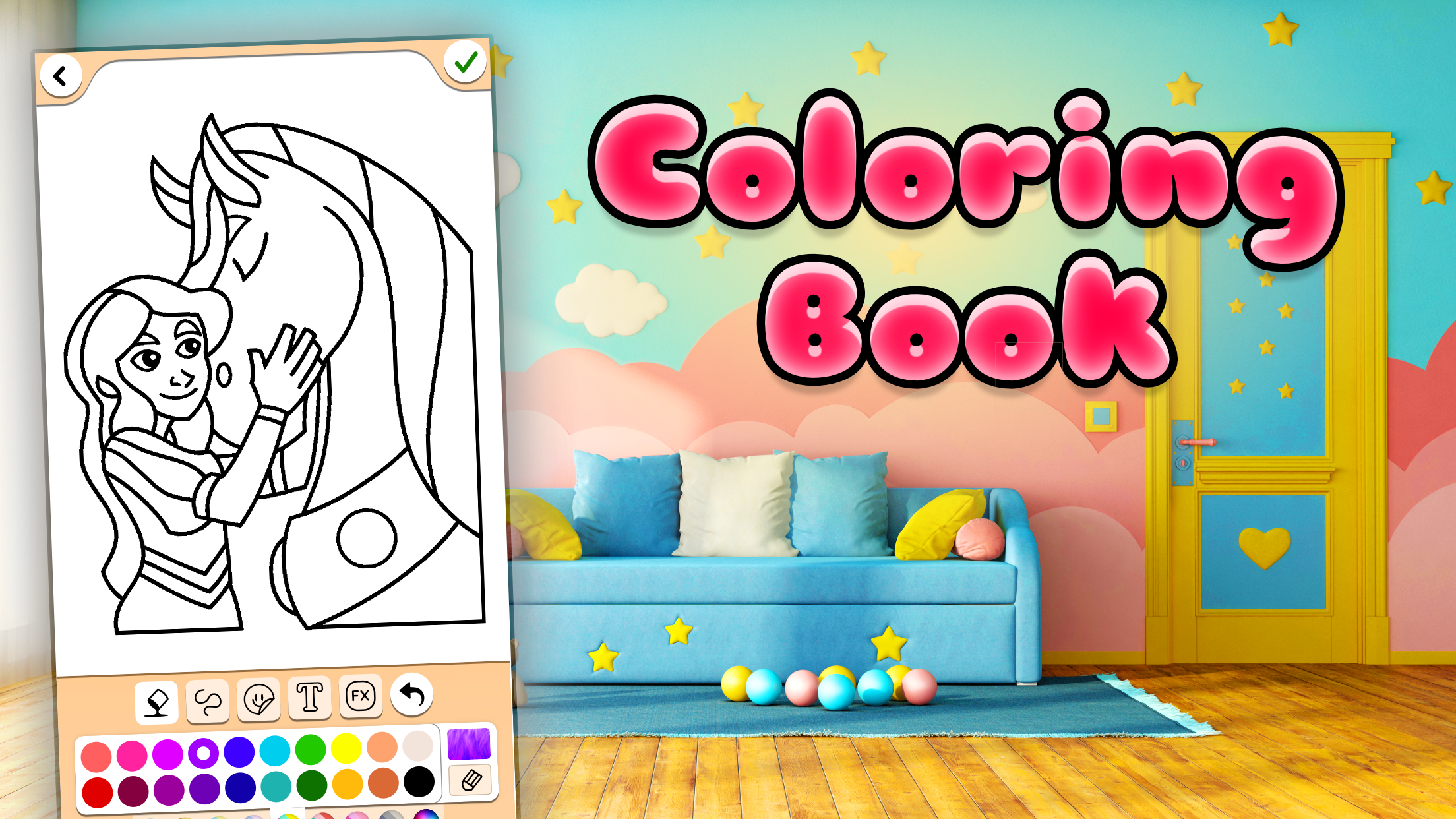 اسکرین شات 5 برنامه Coloring Book: ColorMaster