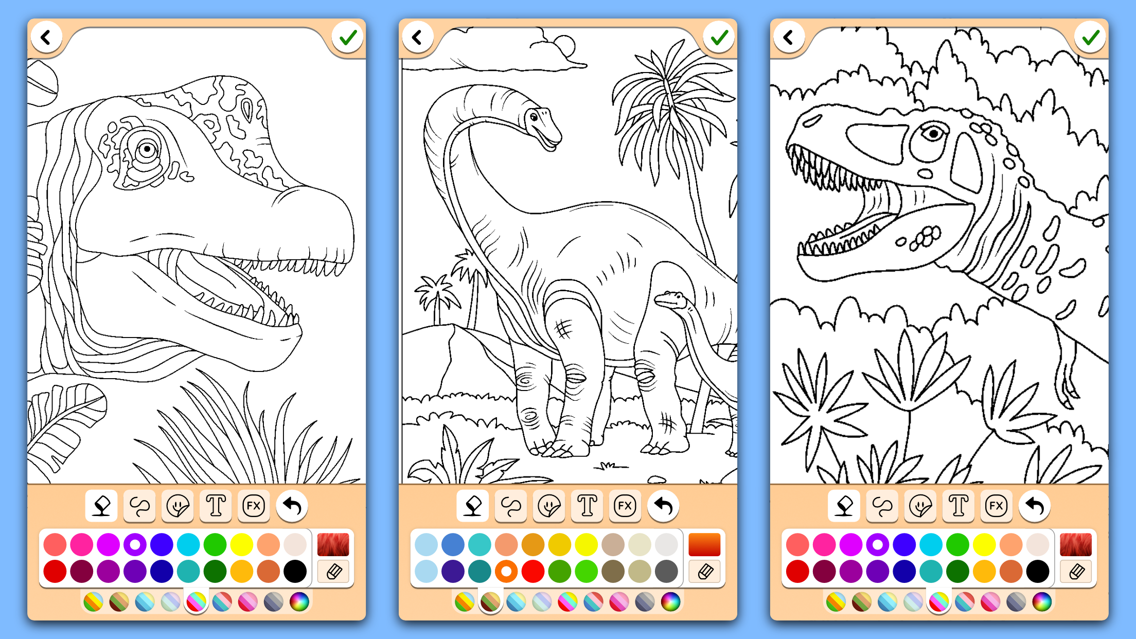 اسکرین شات 7 برنامه Dino Coloring Game
