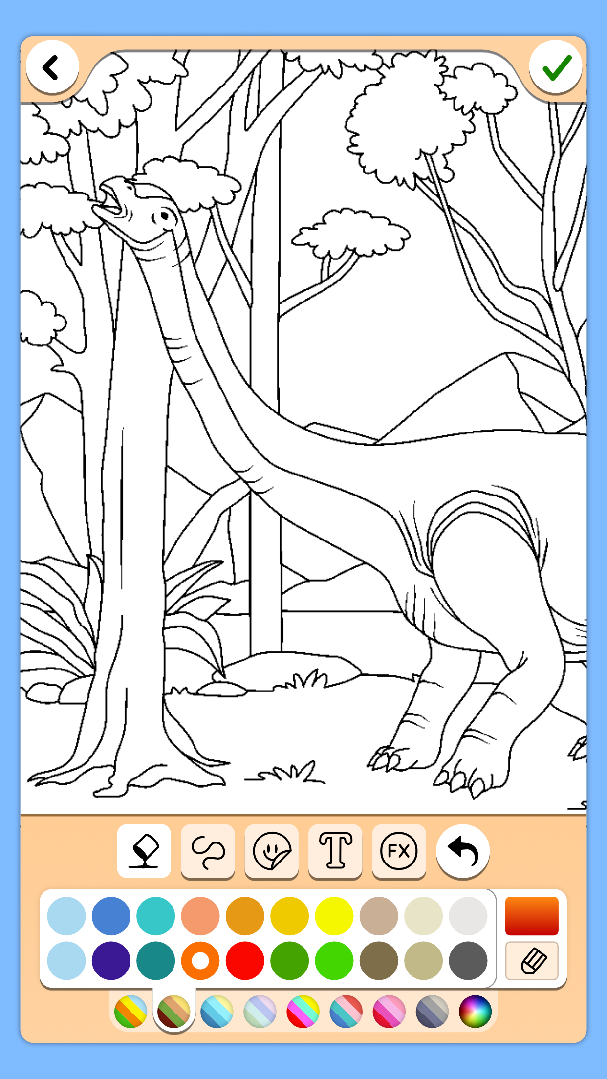 اسکرین شات 4 برنامه Dino Coloring Game