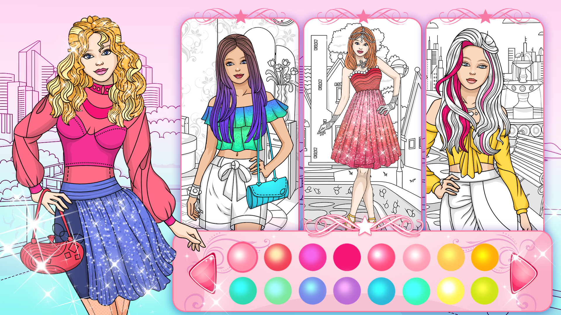 اسکرین شات 7 بازی Dress Up Games & Coloring Book