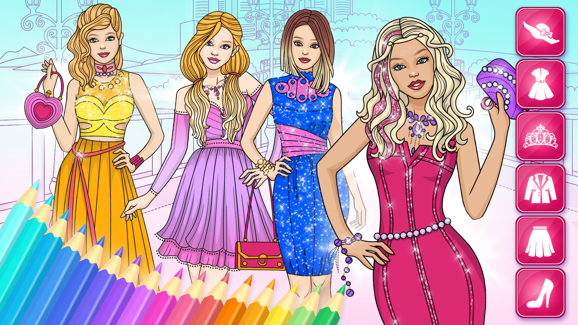 اسکرین شات 6 بازی Dress Up Games & Coloring Book