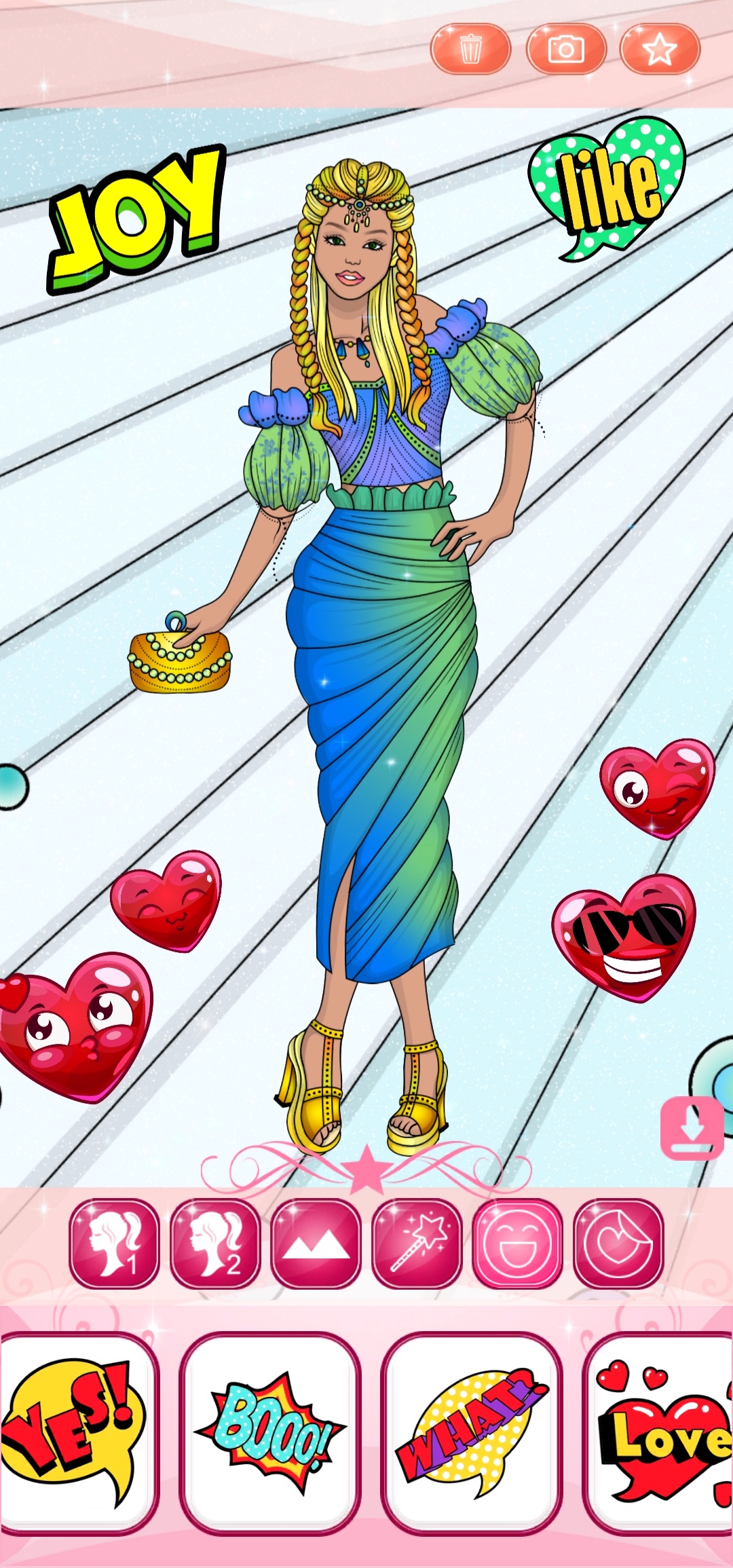 اسکرین شات 3 بازی Dress Up Games & Coloring Book