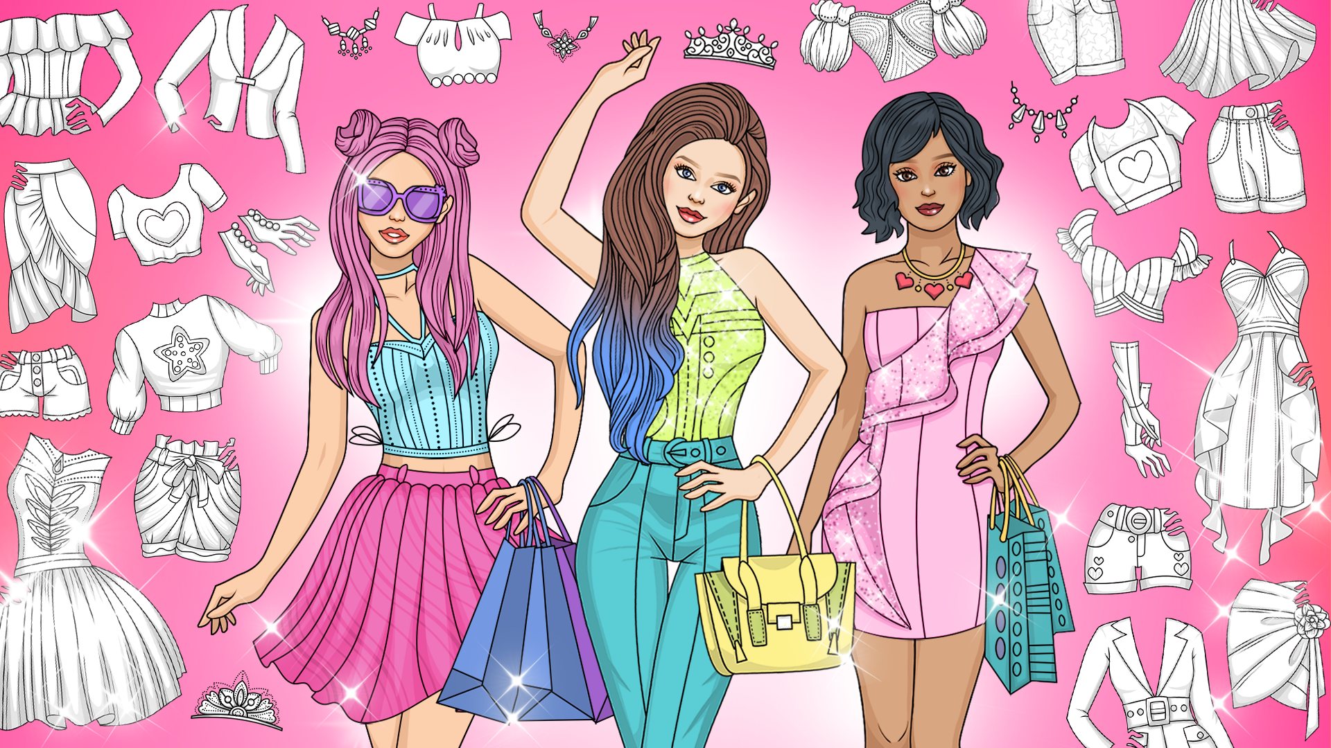 اسکرین شات 8 بازی Dress Up Games & Coloring Book