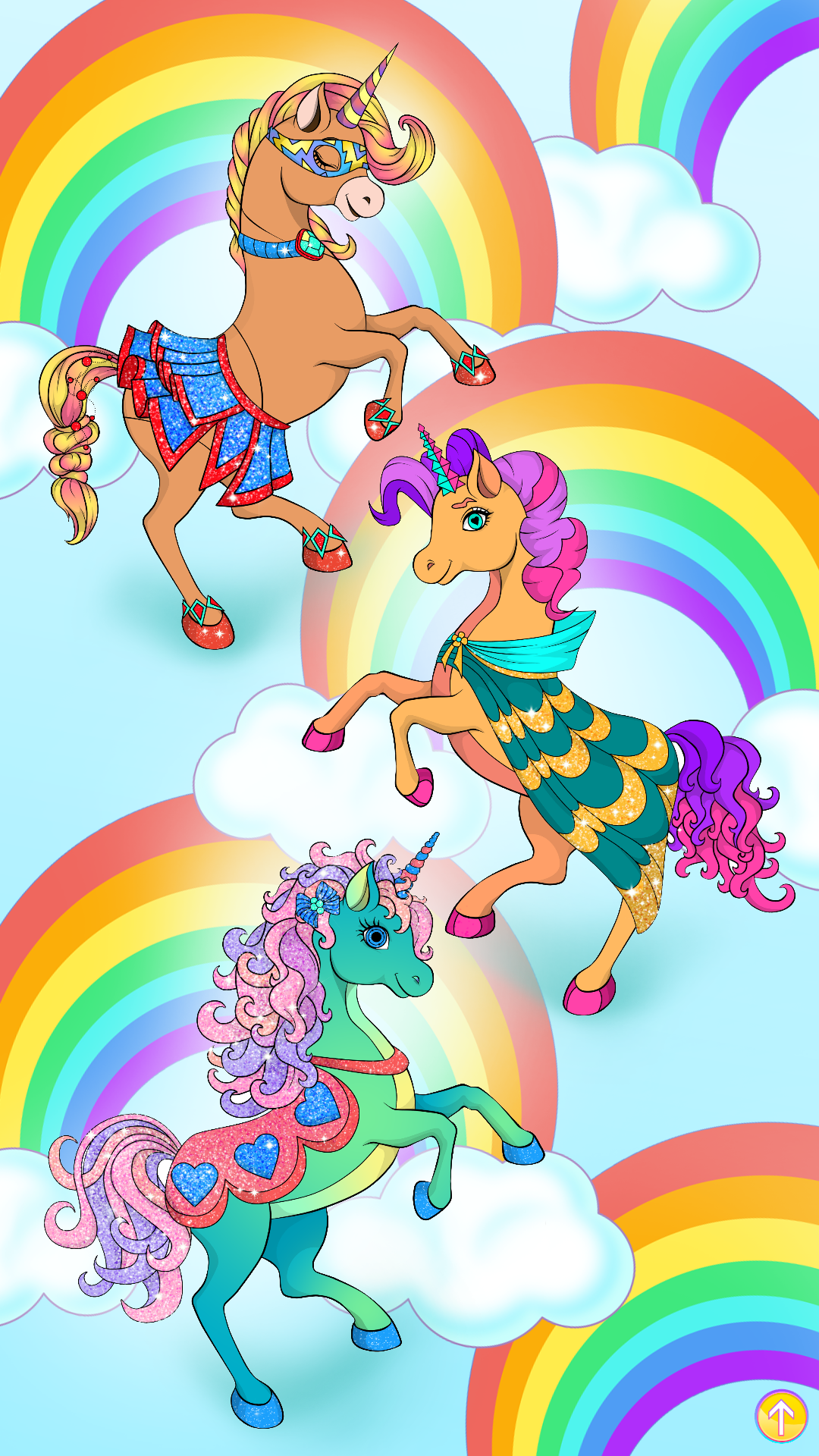 اسکرین شات 5 بازی Unicorn Dress Up Coloring Book