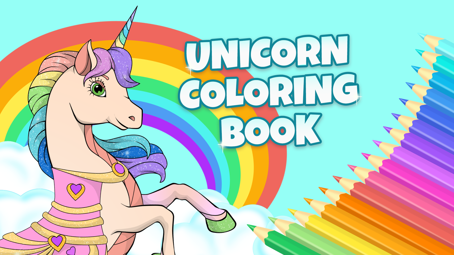 اسکرین شات 1 بازی Unicorn Dress Up Coloring Book