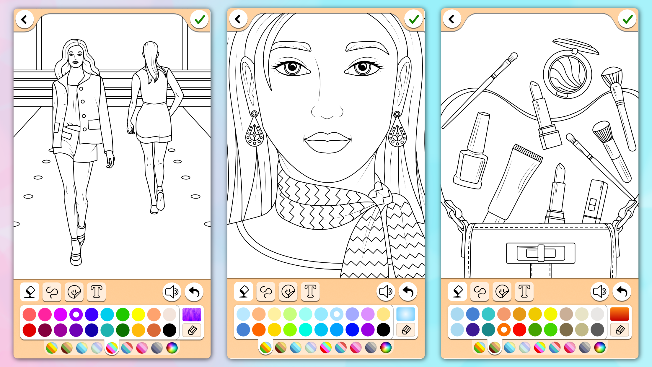 اسکرین شات 1 بازی Fashion Coloring Pages