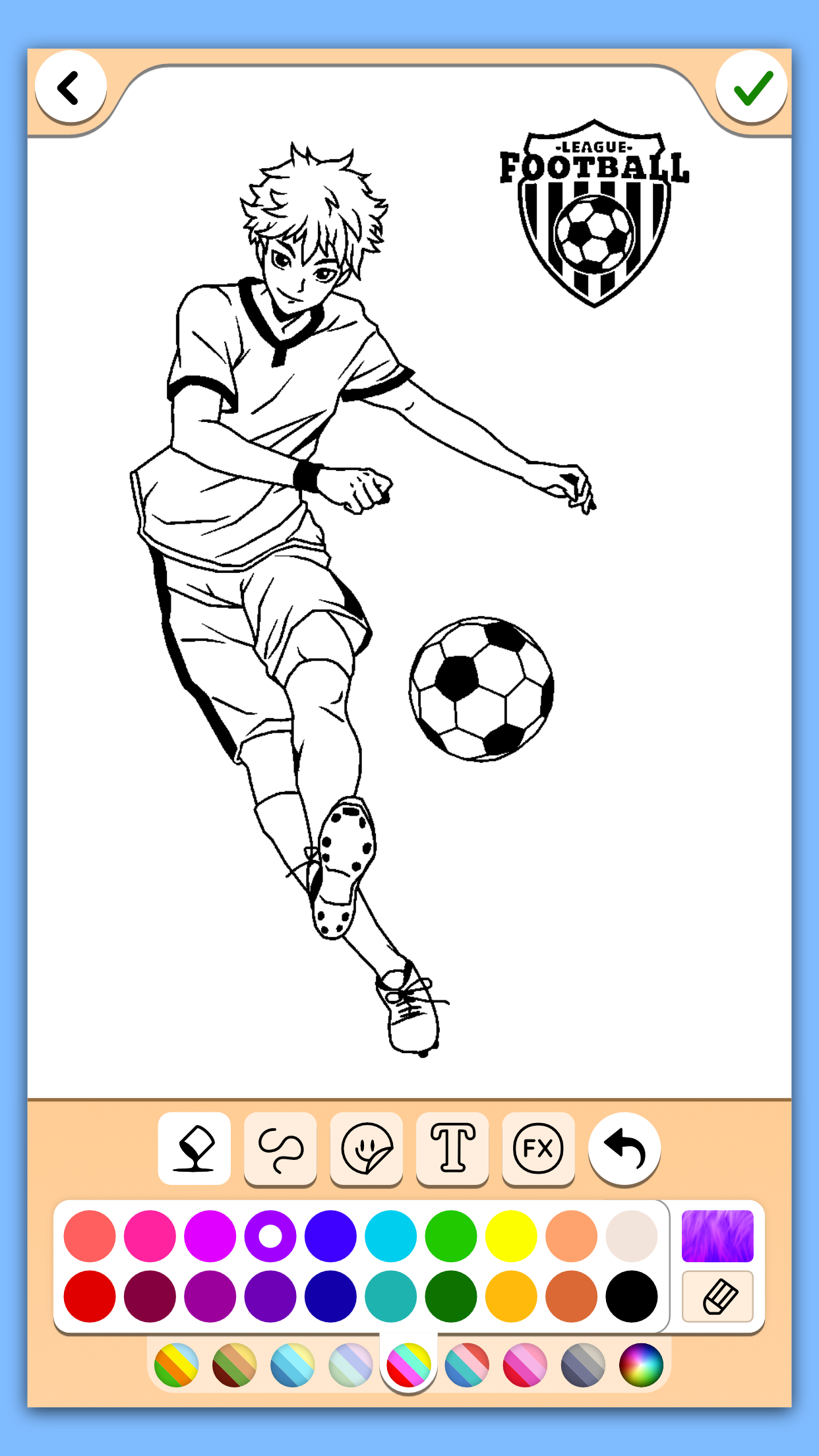 اسکرین شات 1 بازی Football coloring book game