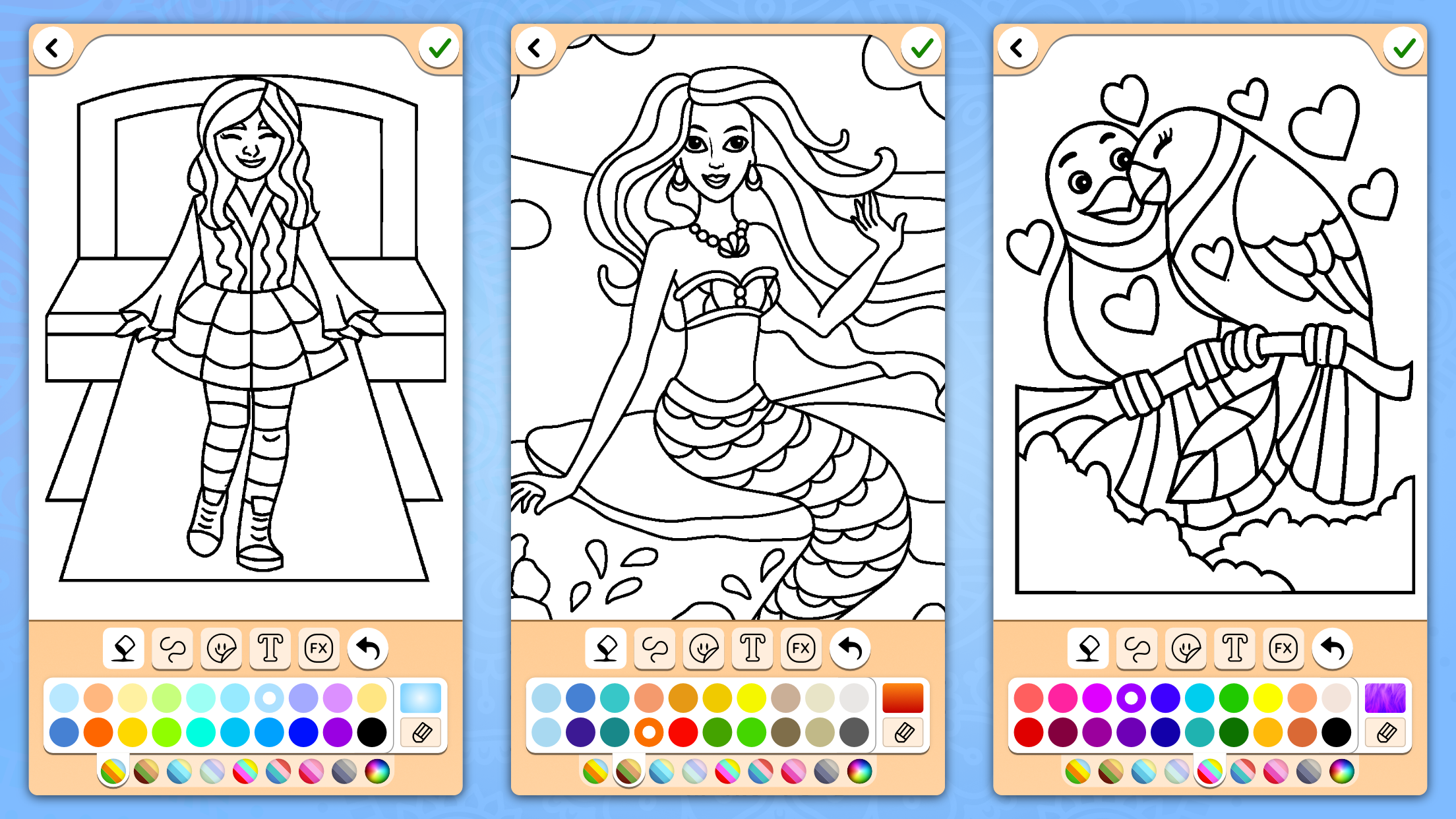 اسکرین شات 8 بازی Coloring for girls and women