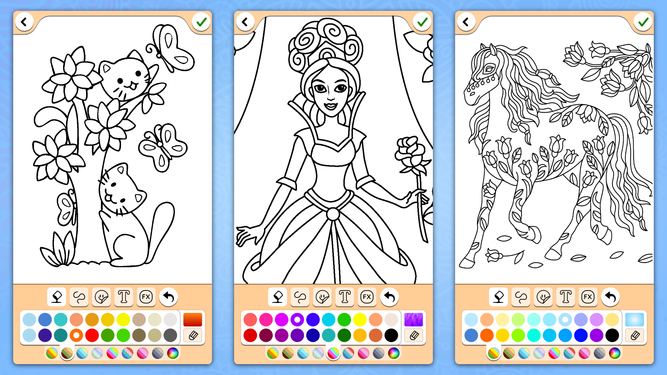 اسکرین شات 7 بازی Coloring for girls and women