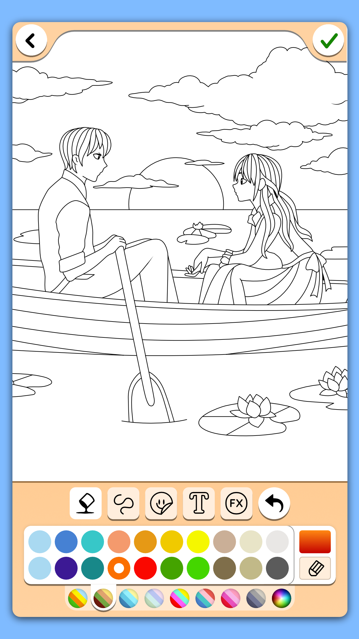 اسکرین شات 4 بازی Valentines love coloring book