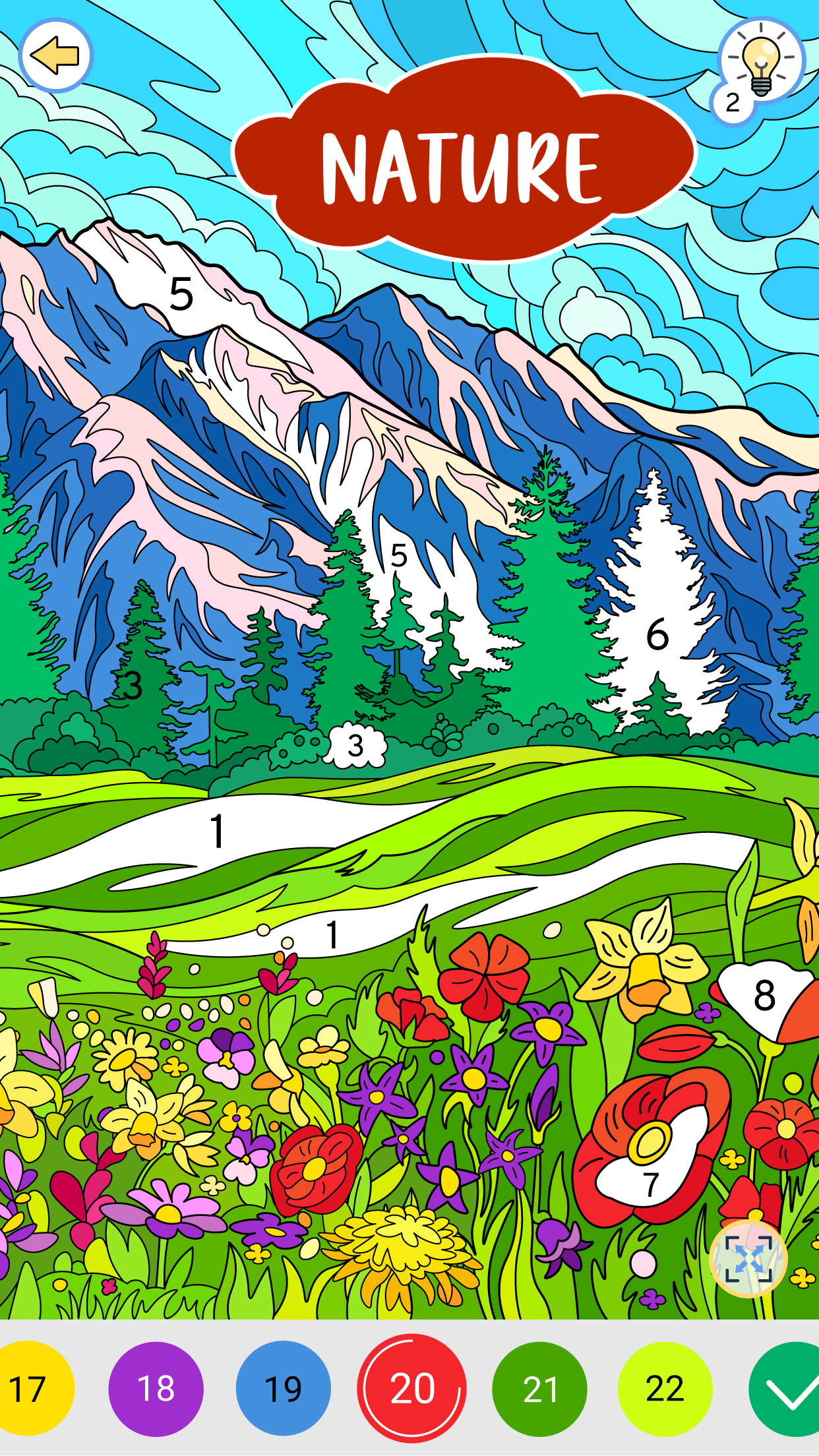 اسکرین شات 1 بازی Color by Number: Coloring Book