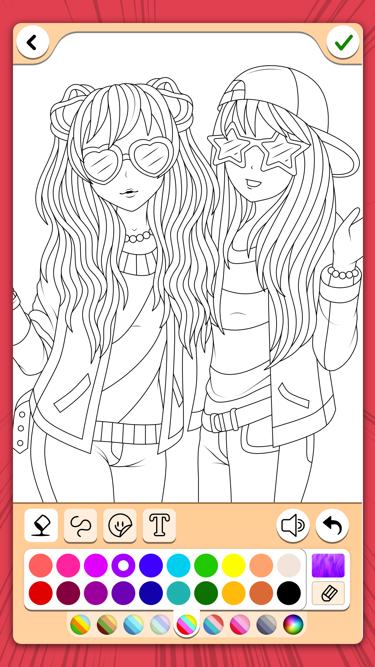 اسکرین شات 4 بازی Manga Coloring Book