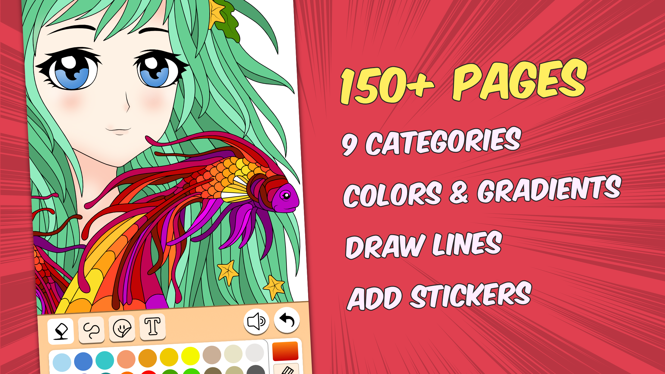 اسکرین شات 8 بازی Manga Coloring Book