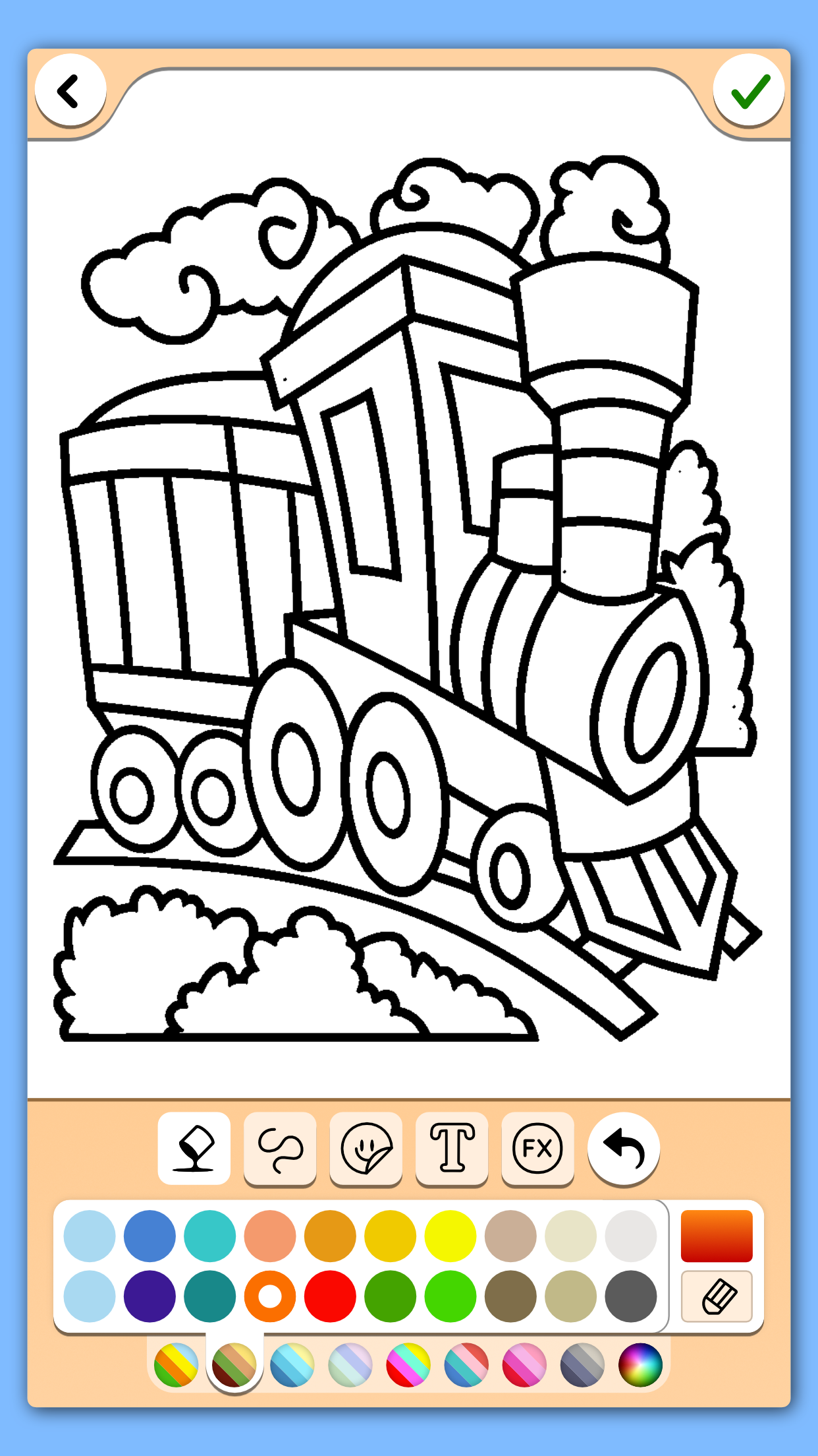 اسکرین شات 2 برنامه Train game: coloring book.
