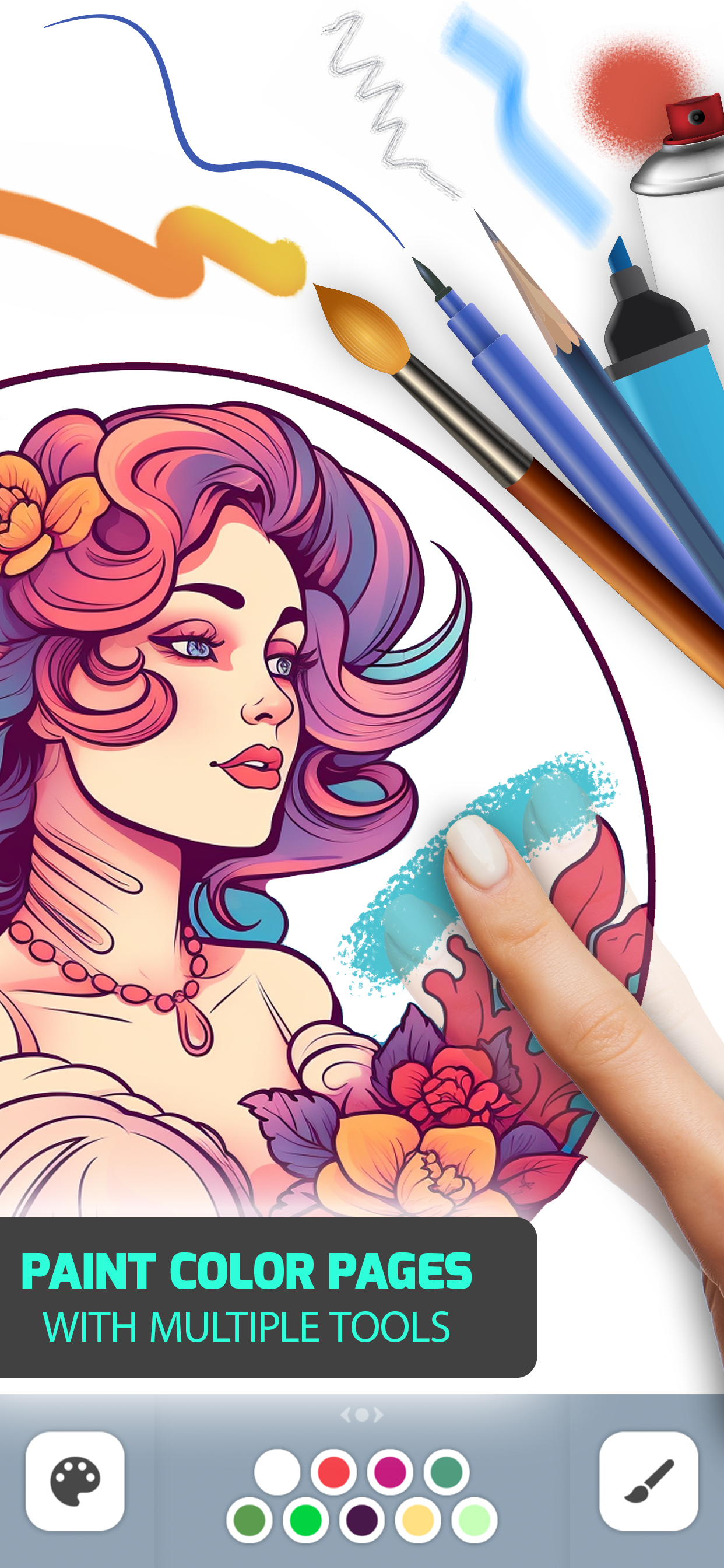 اسکرین شات 1 بازی AI Coloring Pages - Art Game