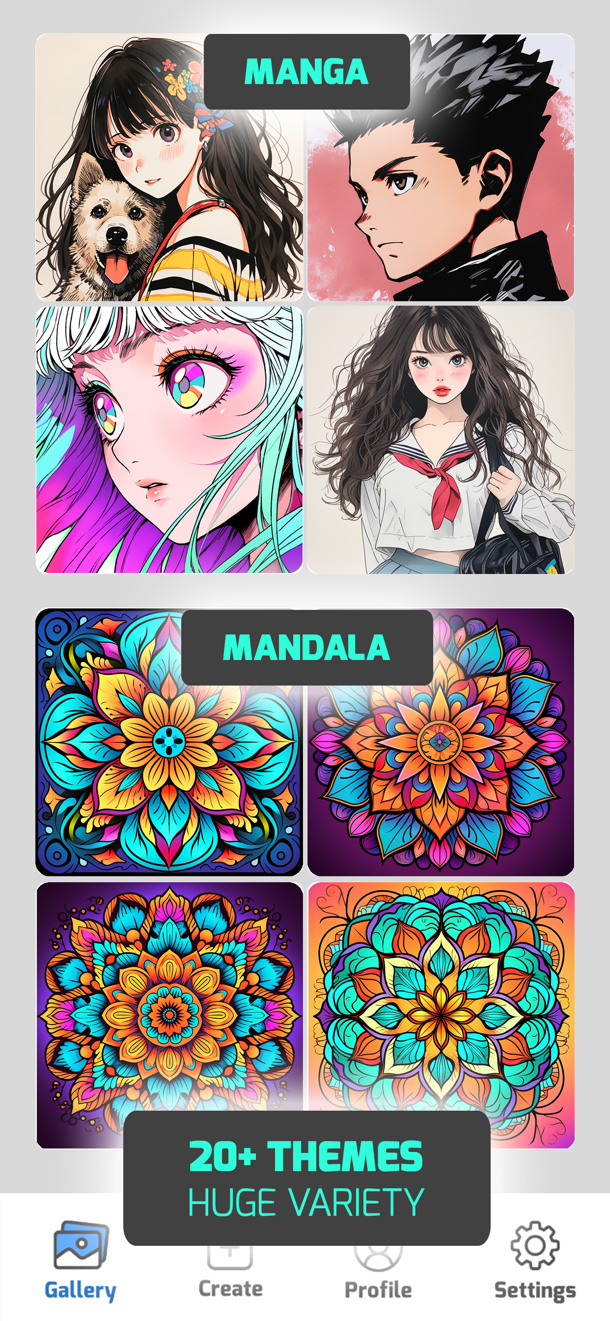اسکرین شات 3 بازی AI Coloring Pages - Art Game