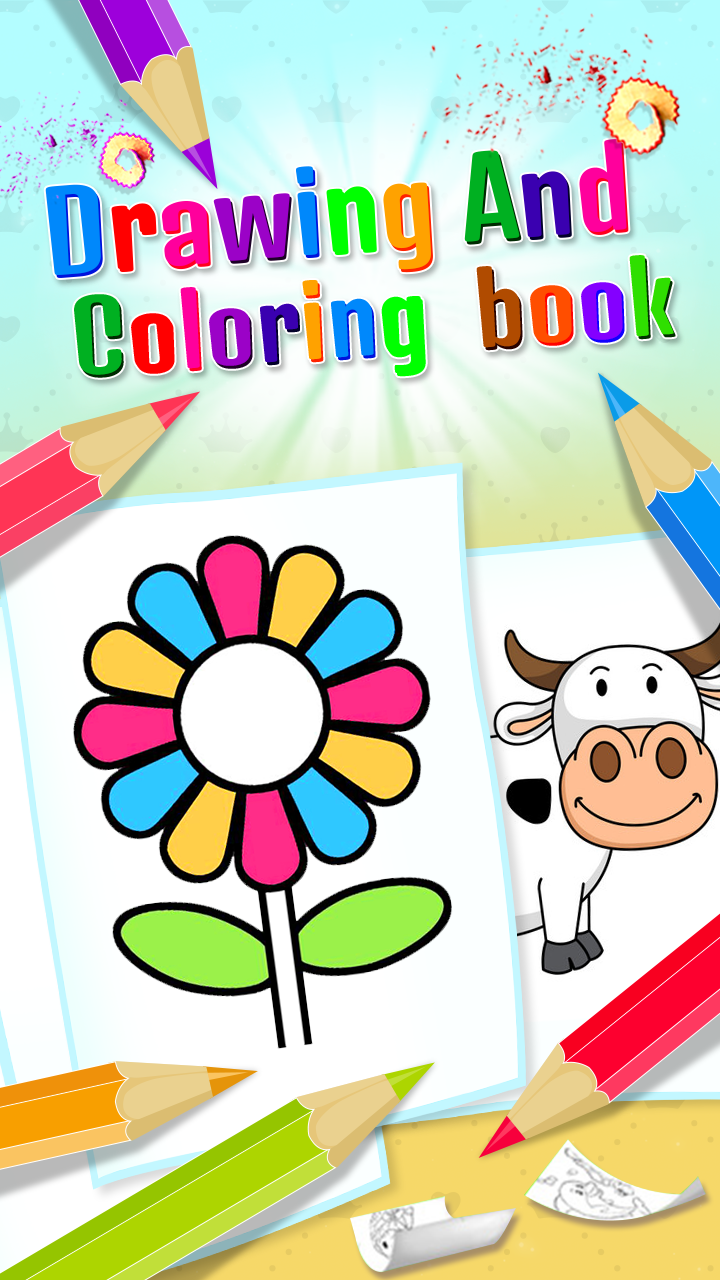 اسکرین شات 2 برنامه Drawing and Coloring Games