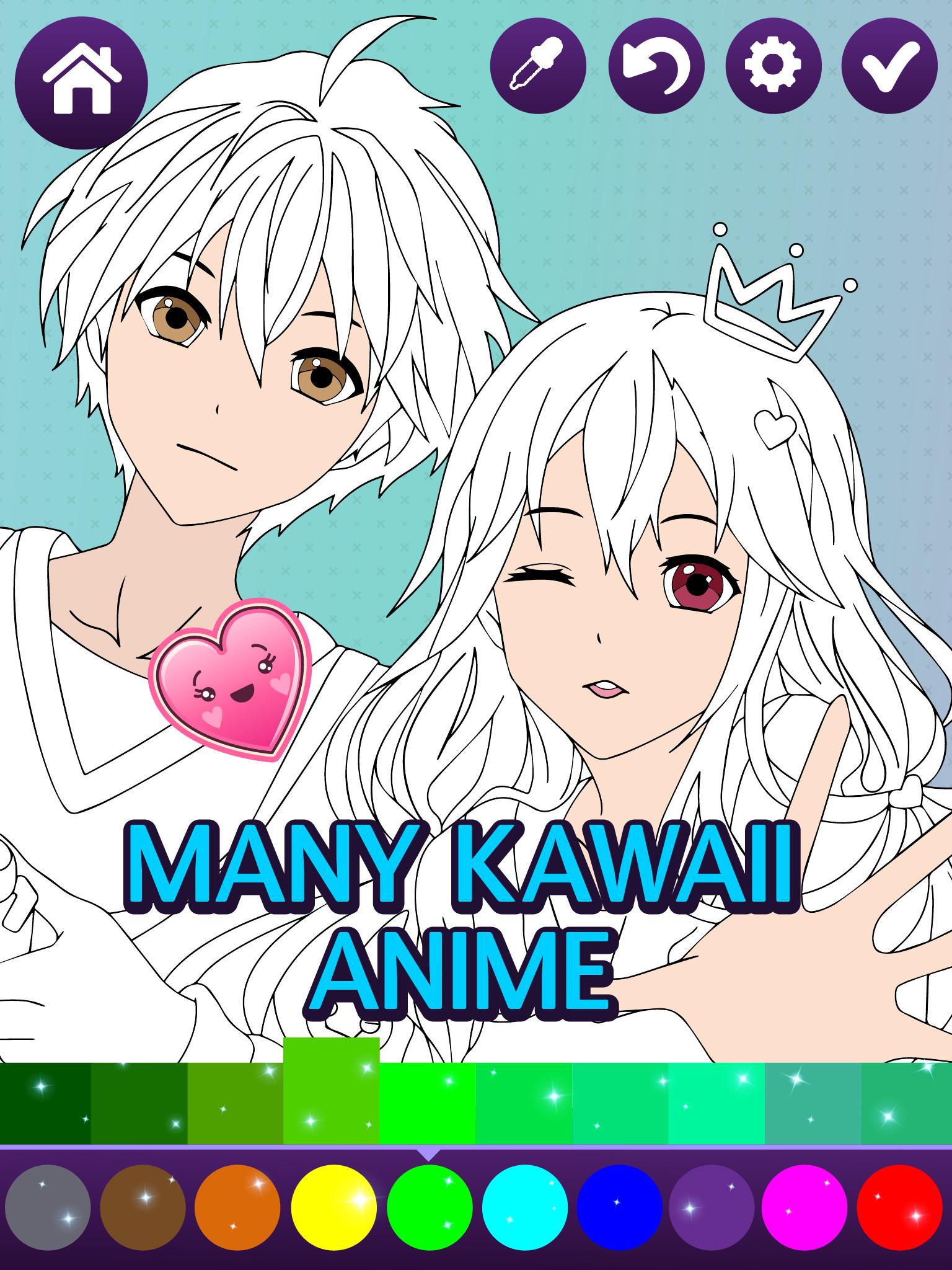 اسکرین شات 3 بازی Anime Manga Coloring Book