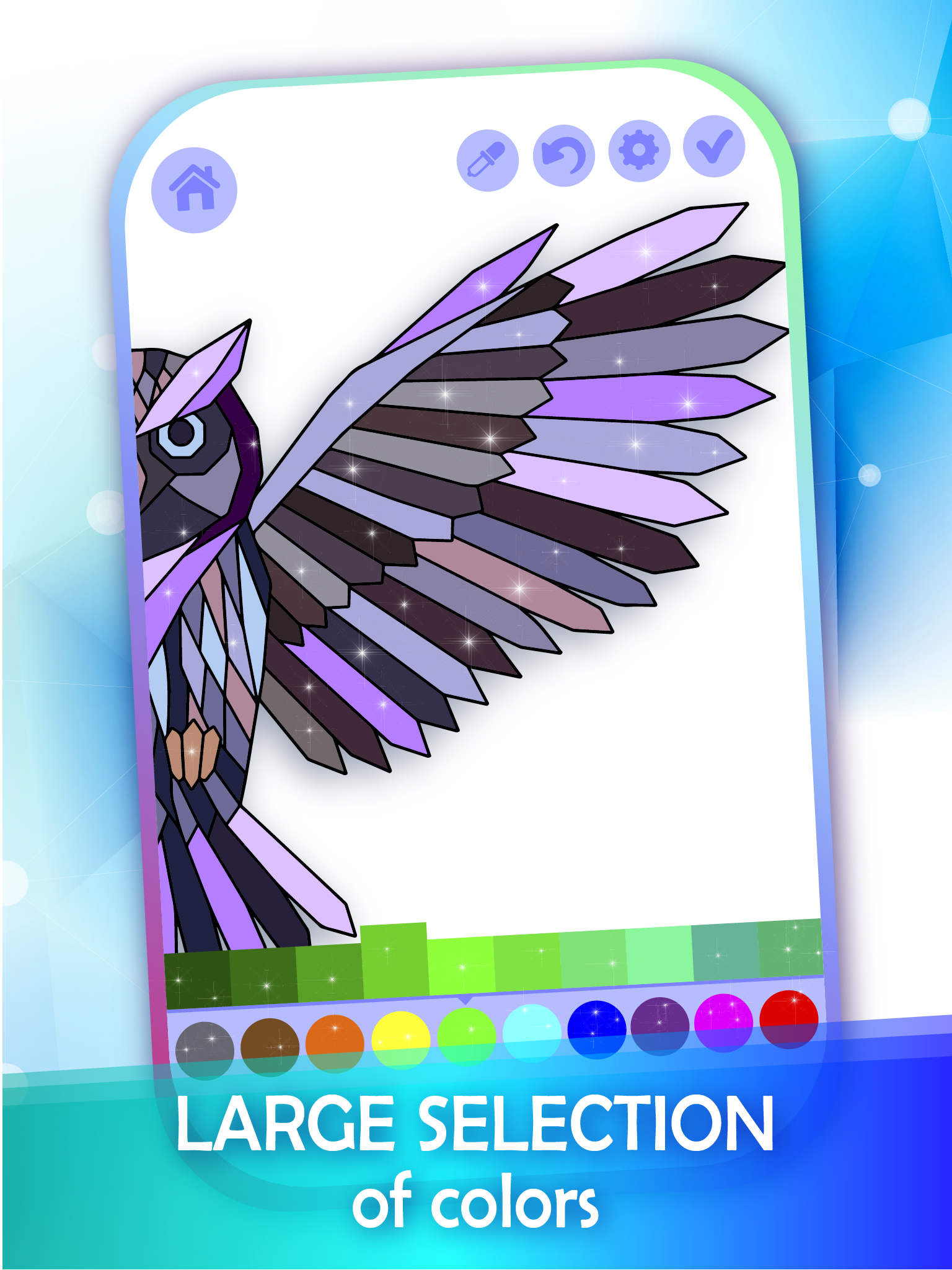 اسکرین شات 3 بازی Poly Art Puzzle Coloring Book