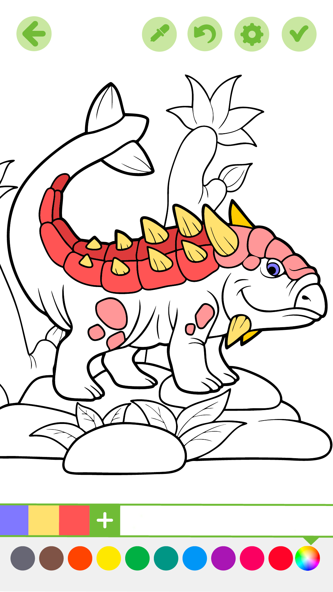 اسکرین شات 3 بازی Dino Coloring