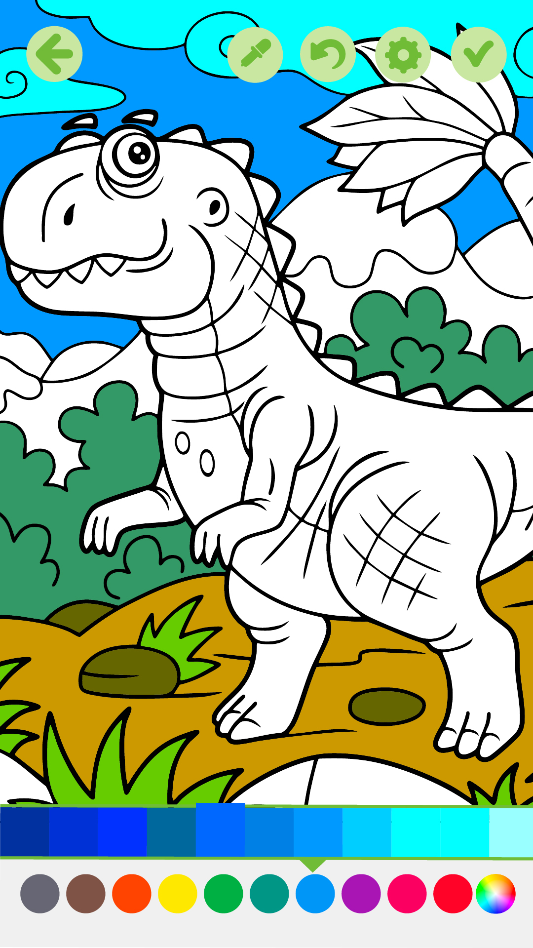 اسکرین شات 4 بازی Dino Coloring